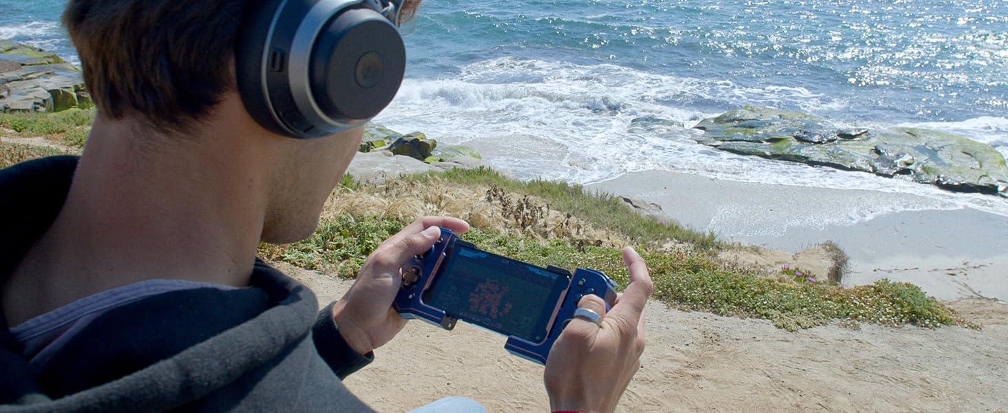 Turtle Beach Atom Mobile Game Controller with Bluetooth for Cloud Gaming on iPhone with Compact Shape, Console Style Controls & Low Latency Bluetooth – Cobalt Blue - Image 12