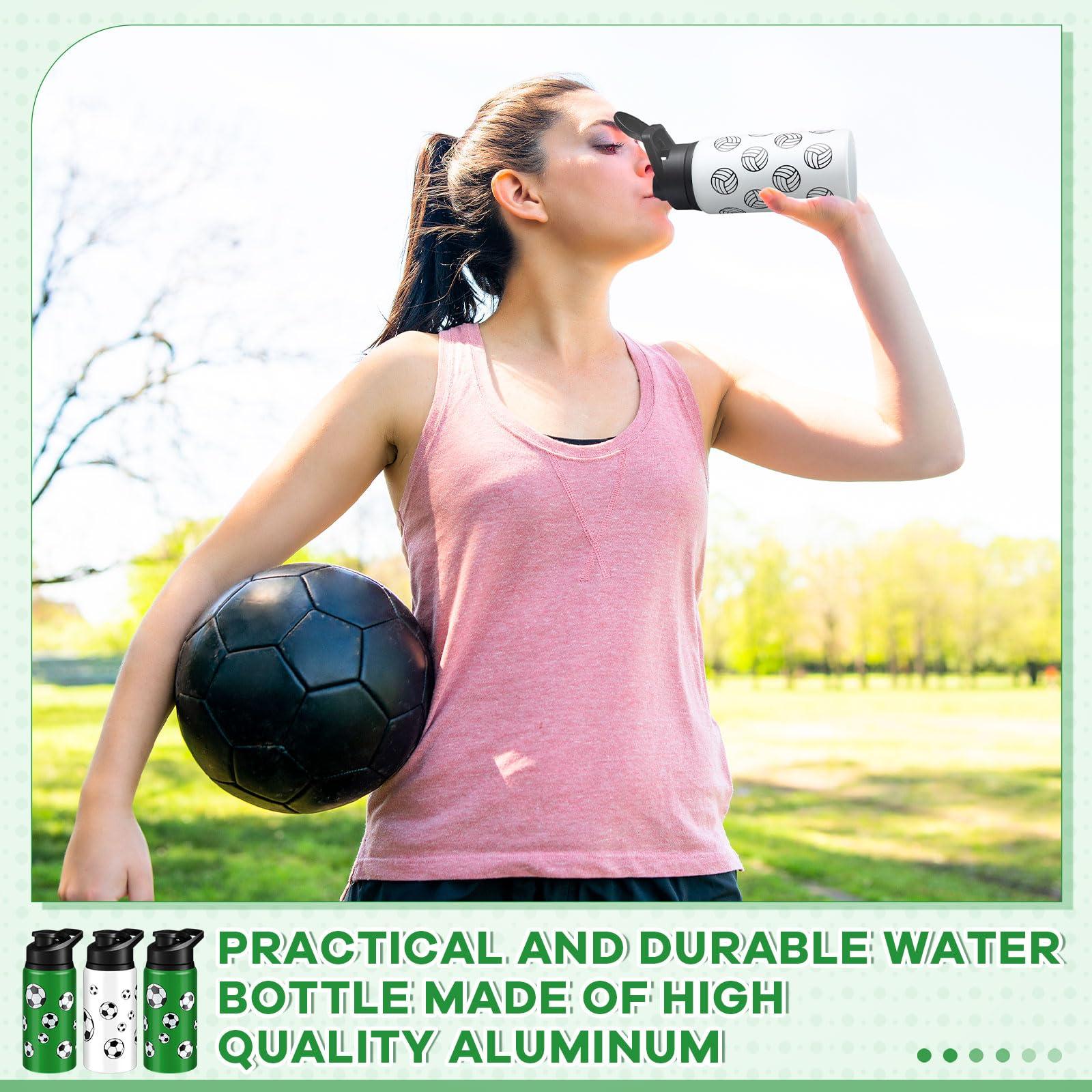 Skybooly Aluminum Sports Water Bottle Bulk with Snap Lids, 17 oz Leakproof Reusable Cups, Metal Sports Bottle for Travel Gym Hiking Cycling Camping Bike Cages - Image 3