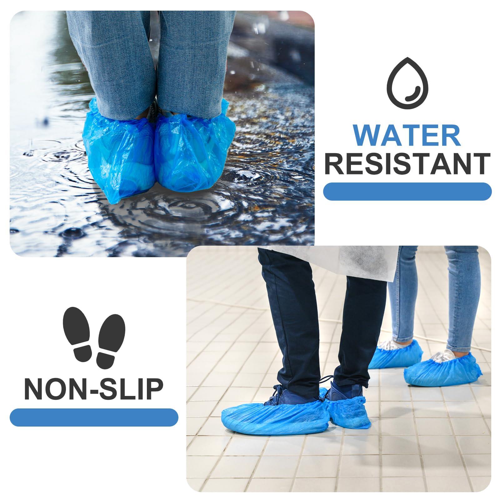 1000 PCS (500 Pairs) shoe covers disposable,booties for shoes covers,disposable shoe covers for indoors,plastic boot covers disposable,suitable for real estate, travel, construction, and workplaces. - Image 2
