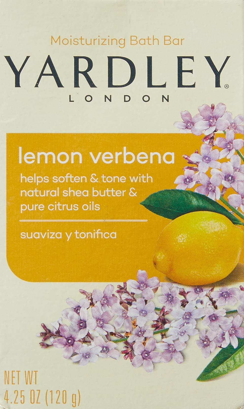 Yardley London Lemon Verbena Naturally Moisturizing Bath Bar, 4 ounce - Image 2