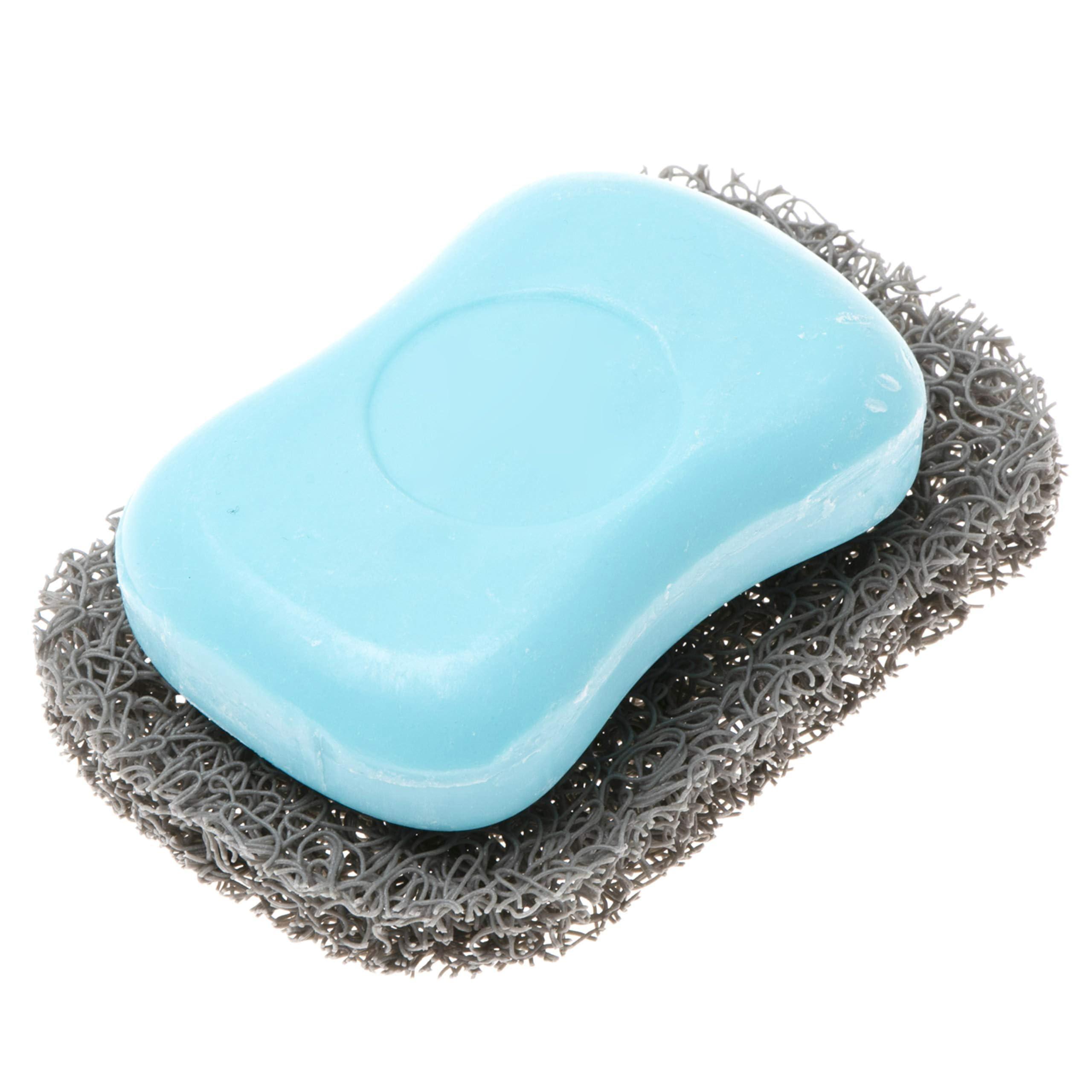 Snowkingdom 4 Pack Gray Soap Saver Draining Lift Pad 2.9" x 4.5" PVC Non-BPA Non-Slip Durable - Image 4