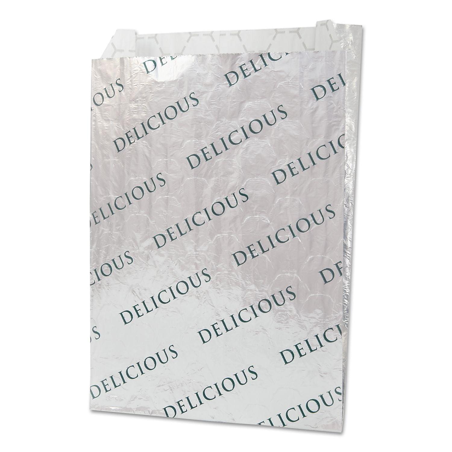 Bagcraft Foil/Paper/Honeycomb Insulated Bag, 2", 8" X 6", White, 1,000/carton - Image 2