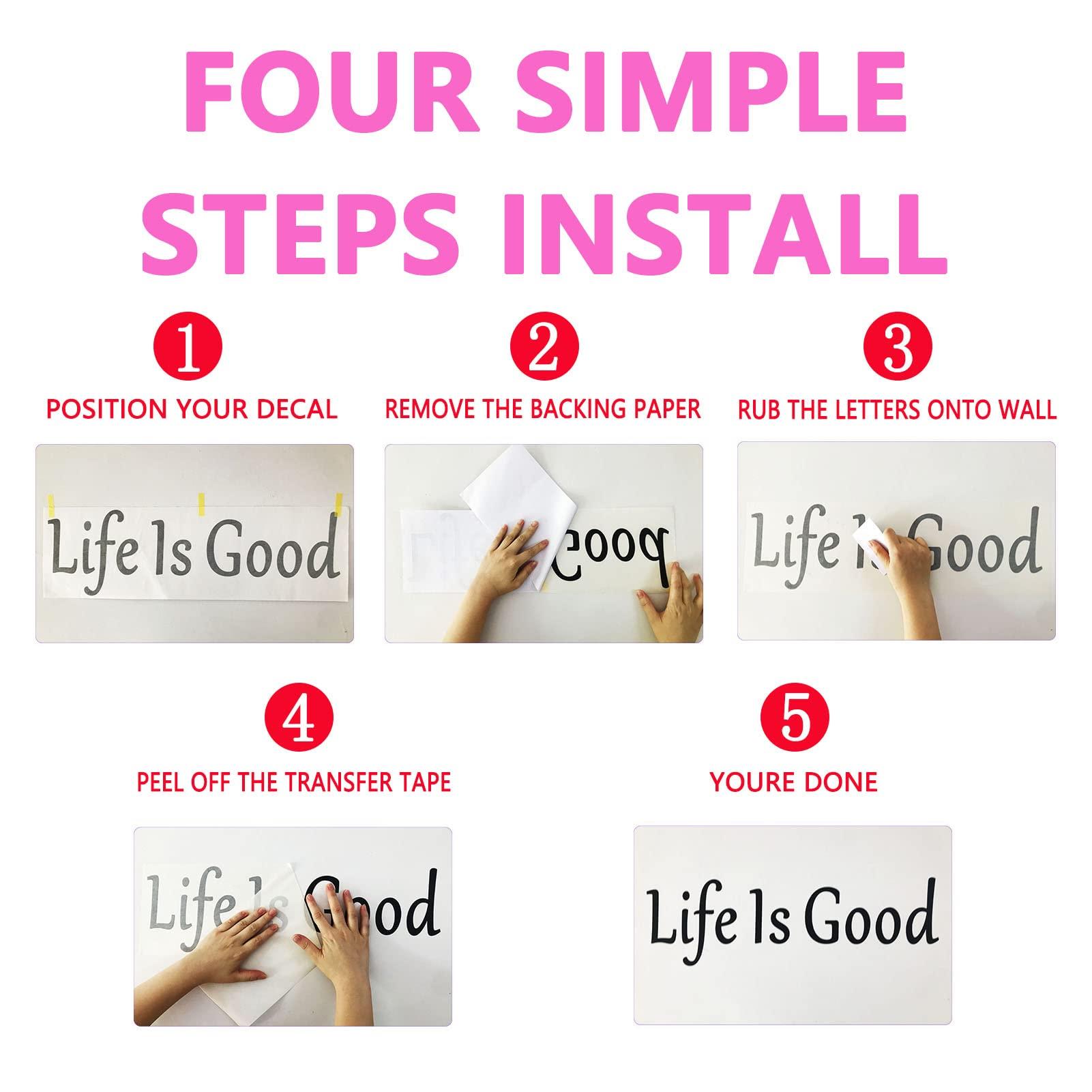 SEATUNE Wall Decals for Women, Wall Decals for Bedroom, God Quotes Bible Verse Christian Religious Prayer Jesus Faith Positive Vinyl Art Decor Home Stickers God is Within Her She Will Not Fall 21"X12" - Image 4