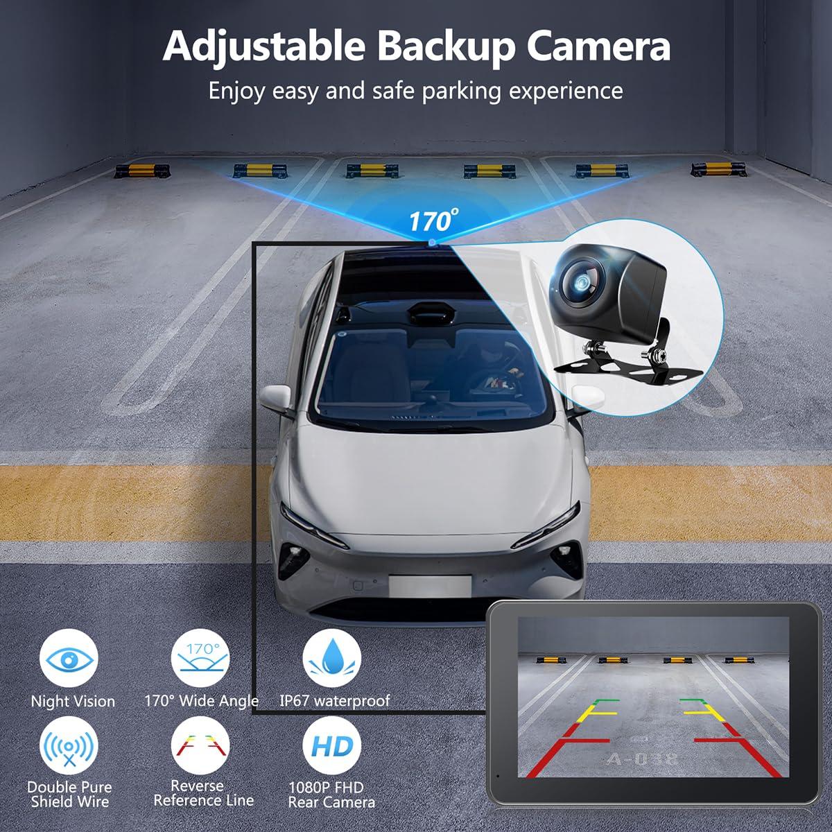 Gegaibe Wireless Car Stereo with Apple CarPlay/Android Auto, Portable Touch Screen Car Radio Multimedia Player with Bluetooth, Backup Camera, Navigation, Mirror Link for All Vehicles - Image 5