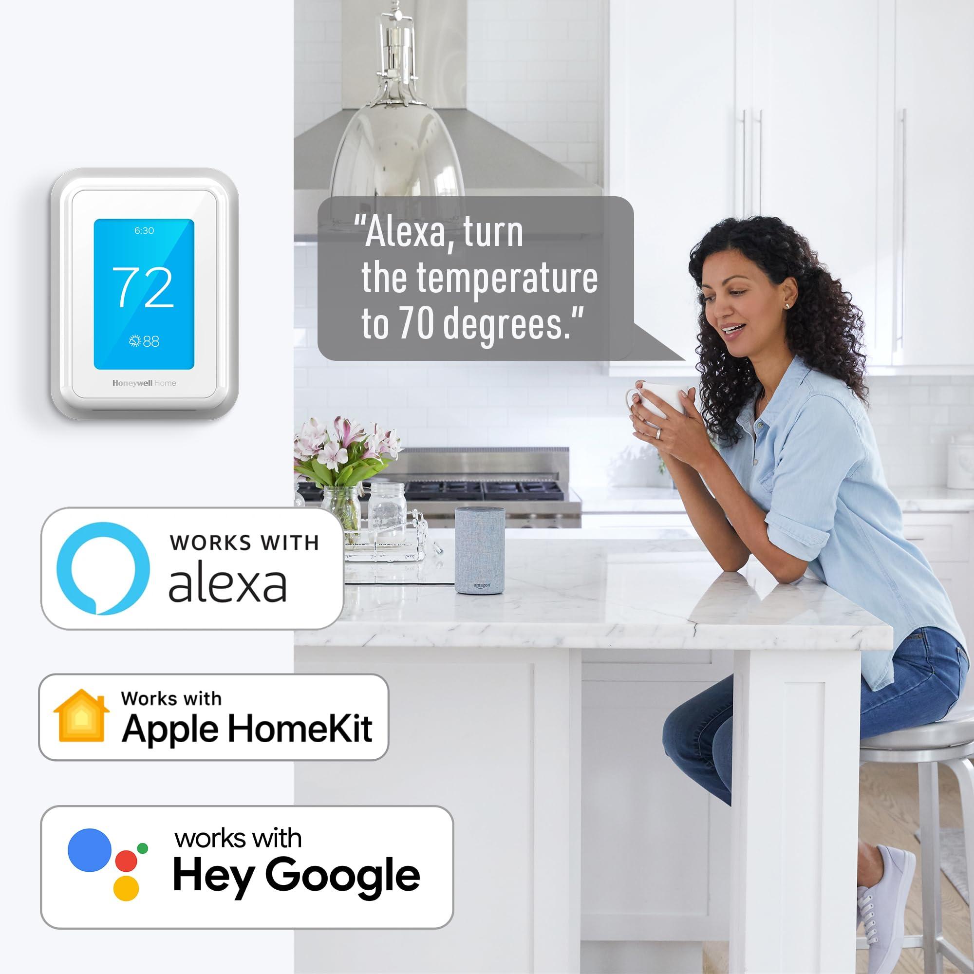 Honeywell Home T9 WIFI Smart Thermostat, Smart Room Sensor Ready, Touchscreen Display, Alexa and Google Assist - Image 7