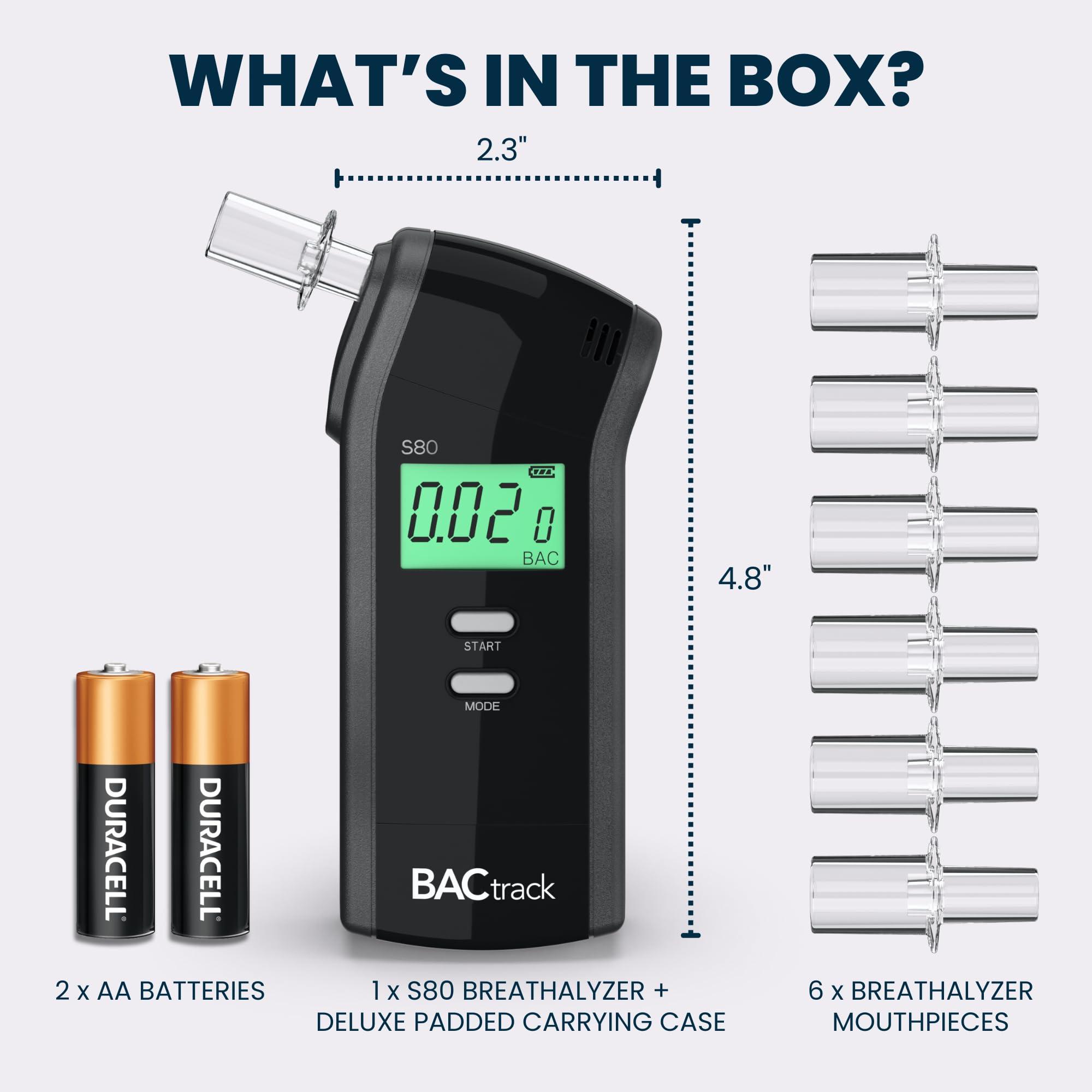 BACtrack S80 Breathalyzer | Professional-Grade Accuracy | DOT & NHTSA Approved | FDA 510(k) Cleared | Portable Breath Alcohol Tester for Personal & Professional Use - Image 6