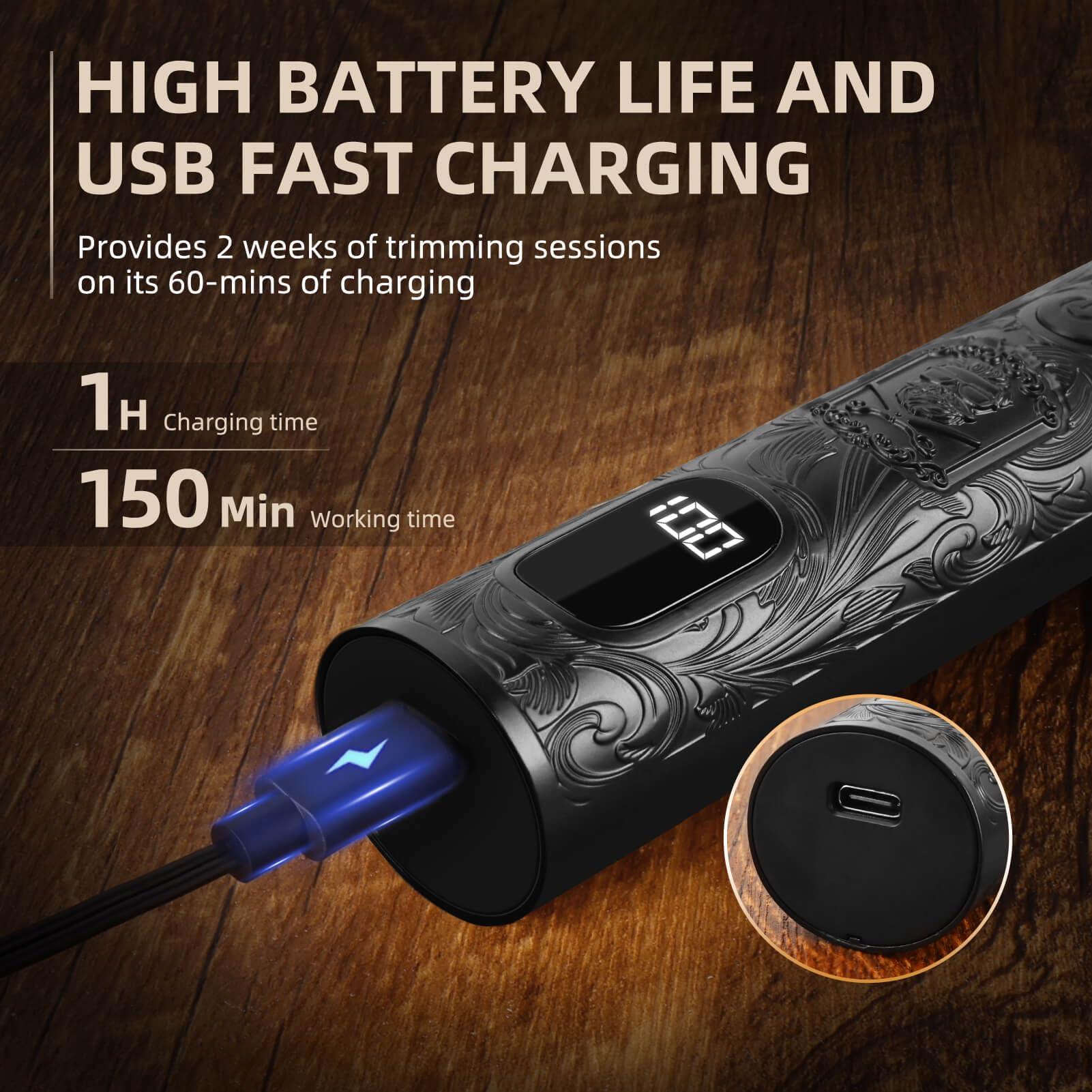 Ufree Beard Trimmer for Men, Electric Razor Shavers, Cordless Hair Clippers, 7 in 1 Beard Grooming Kit for Mustache, Body, Nose and Facial, Gifts for Men - Image 6