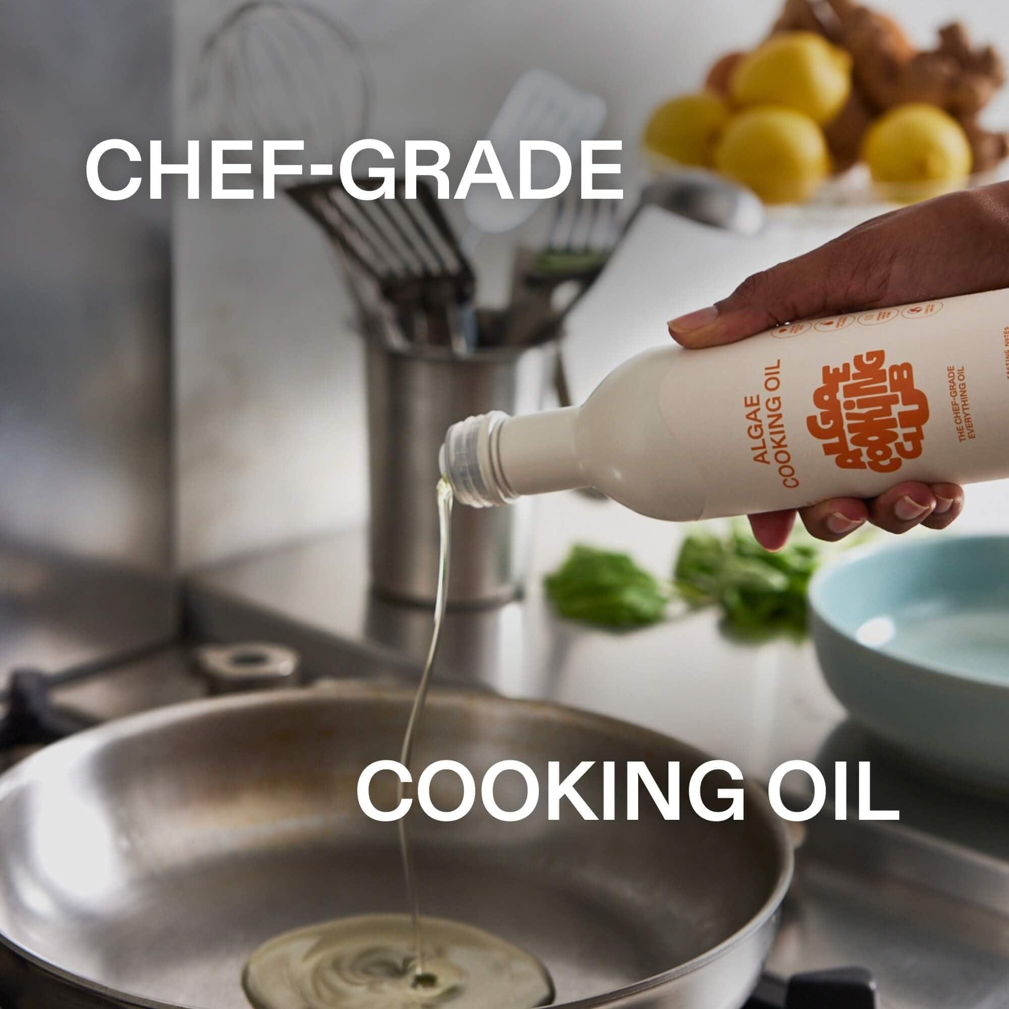 Algae Cooking Club Chef-Grade 100% Algae Cooking Oil - High Smoke Point 535°F - Rich in Omega-9, Neutral Buttery Flavor - Seed-Oil Free - Perfect for Searing, Baking, Frying & Dressings (2, 16 fl oz) - Image 6