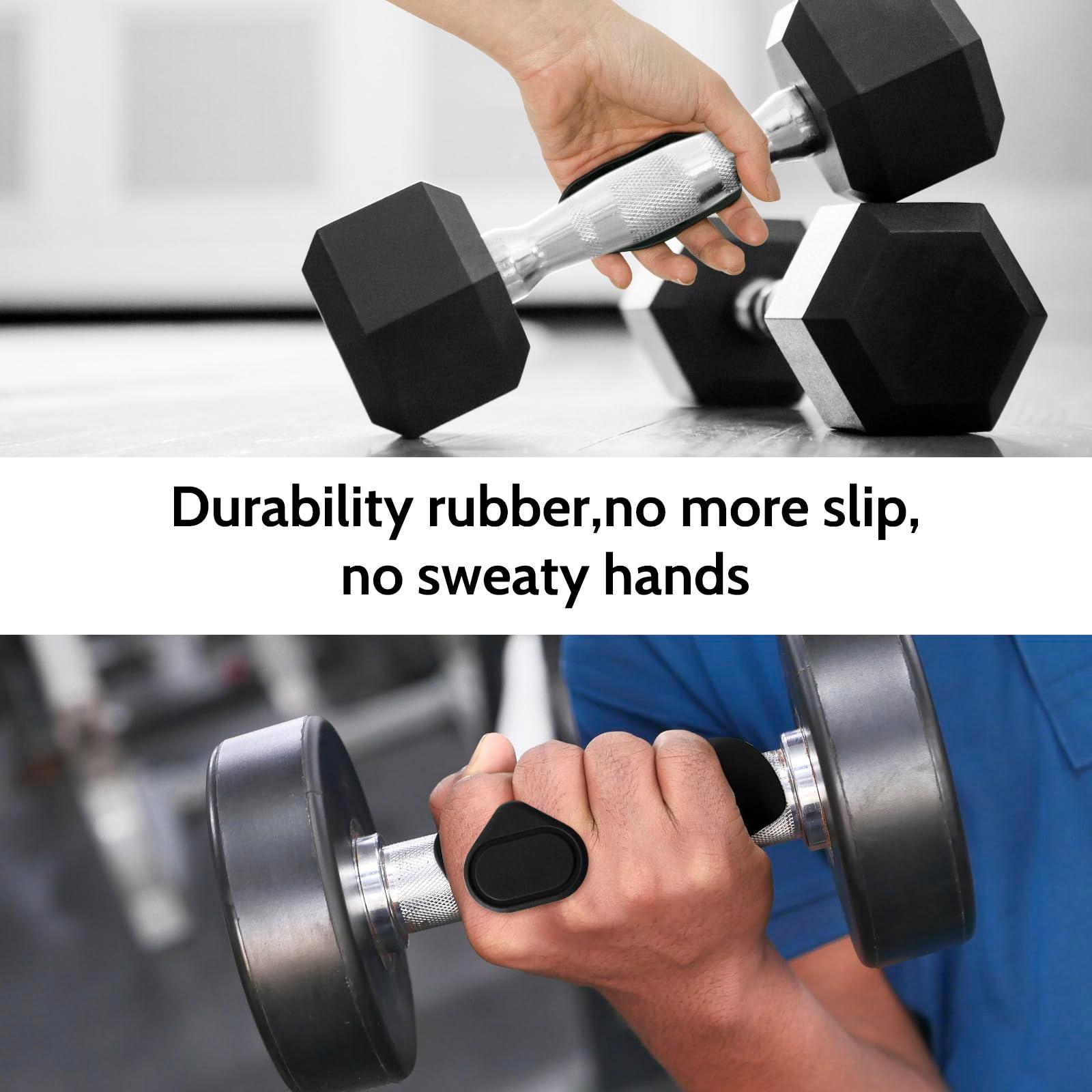 UQOOQFA Weight Lifting Gloves for Men Women: Rubber Gym Weightlifting Anti-Slip Workout Grips for Gym Training and Exercise, Weight Lifting, Dumbbell, Deadlift, Bar Pad Pull Up Grippers No Sweaty - Image 5