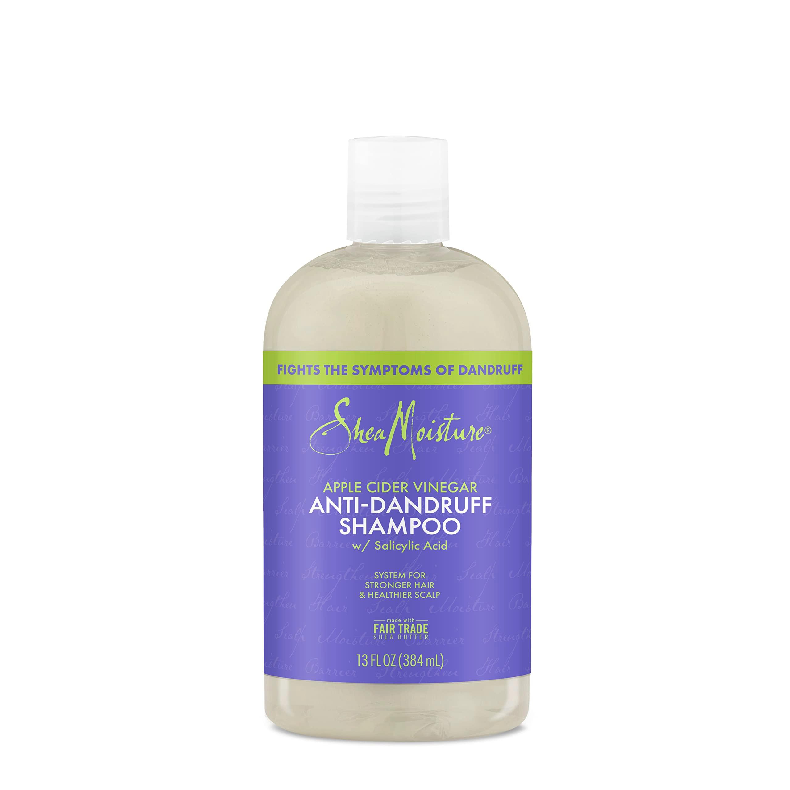 SheaMoisture Hair Care System Anti-Dandruff Shampoo For Stronger Hair & Healthier Scalp Shampoo Formulated With Apple Cider Vinegar And Fair Trade Shea Butter 13oz - Image 1
