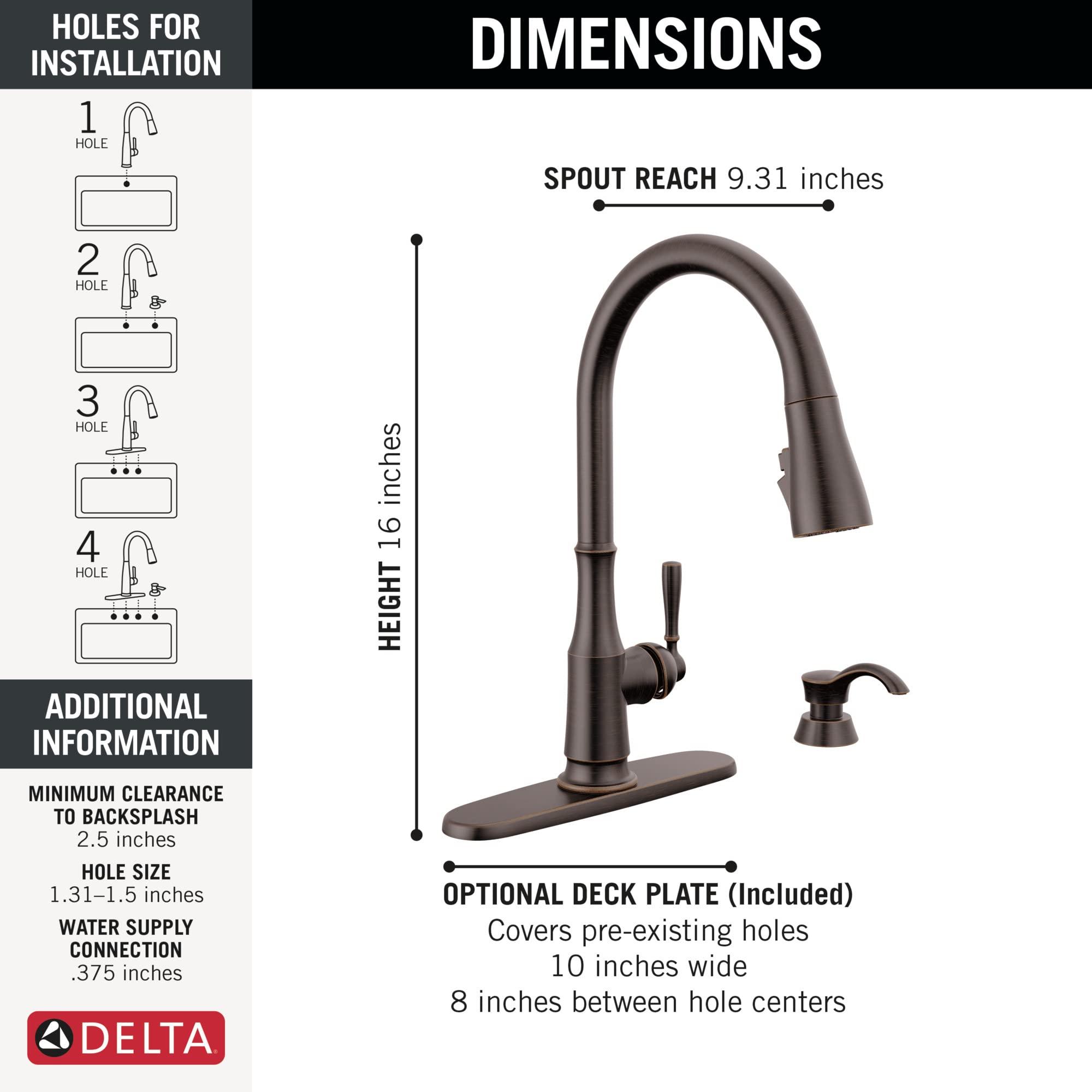 Delta 19877Z-RBSD-DST Capertee Kitchen Faucet, Venetian Bronze - Image 3