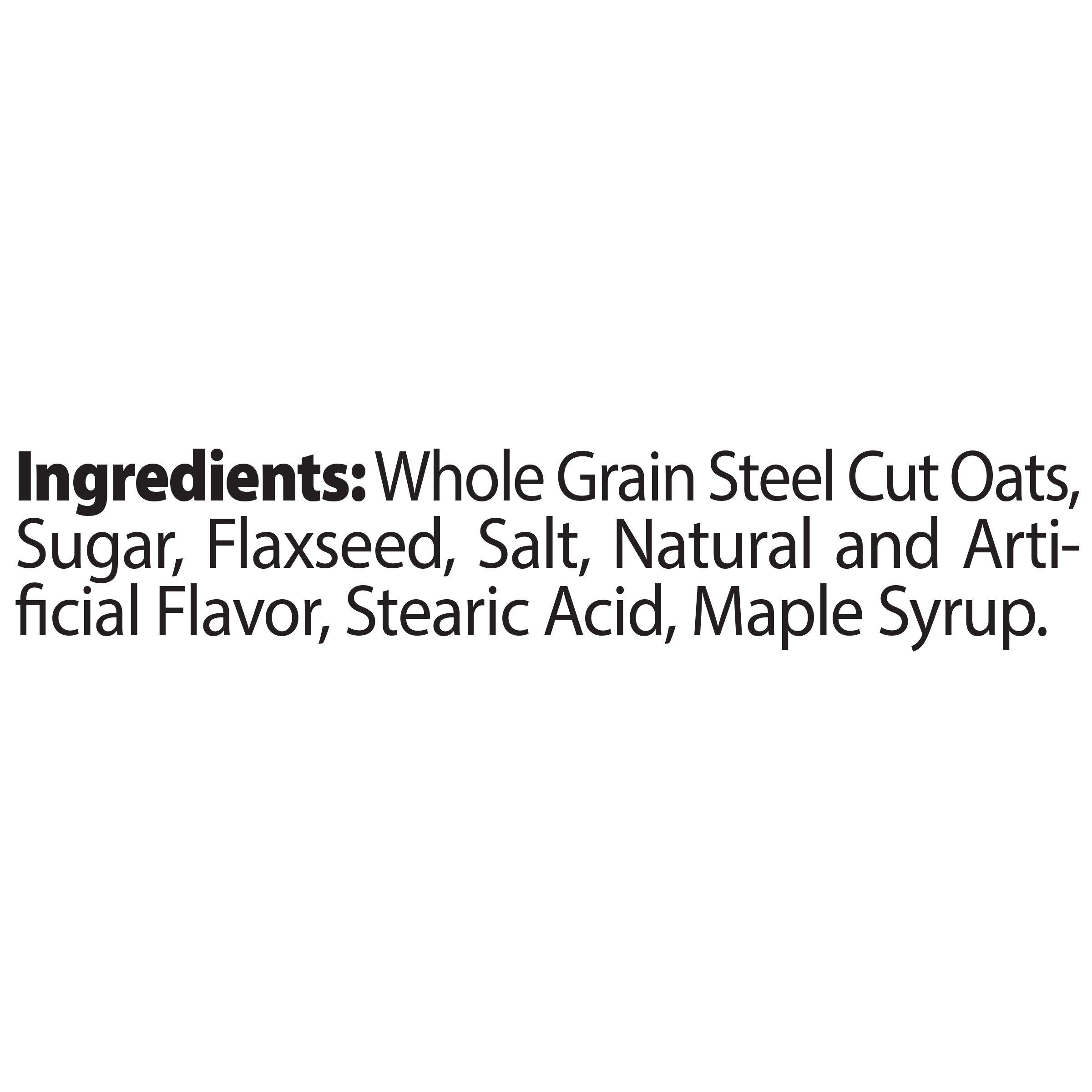 Better Oats Maple and Brown Sugar Steel Cut Oatmeal Packets, Instant Oatmeal Packets with Steel Cut Oats and Flax Seeds, Ready in 2.5 Minutes, Maple Brown Sugar Flavor, Pack of 6, 15.1 OZ Pack - Image 3