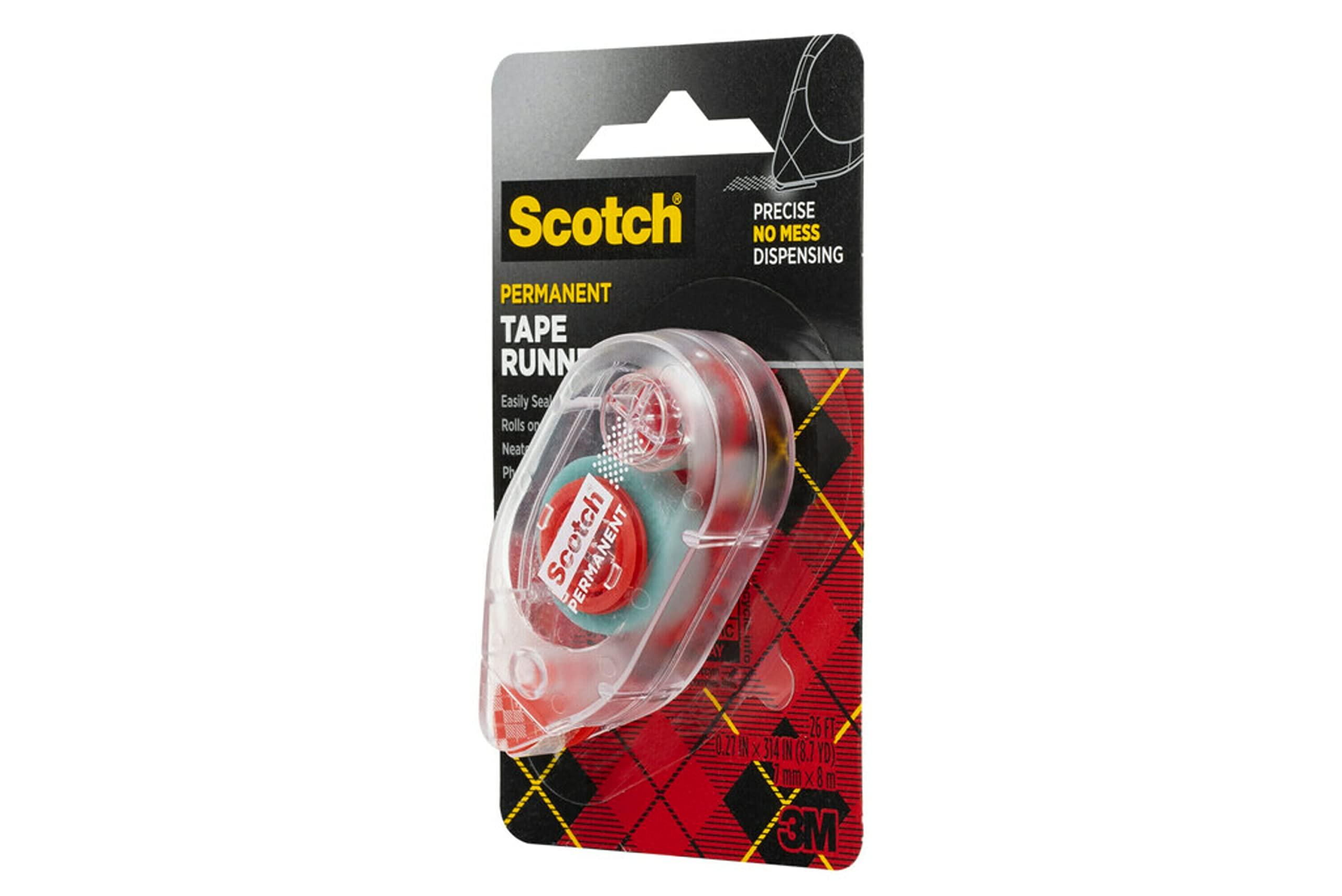 Scotch Double Sided Tape Runner, 0.27 in x 26 ft., Perfect for Holiday Crafts, Gifts, and DIY, 1-Pack - Image 6