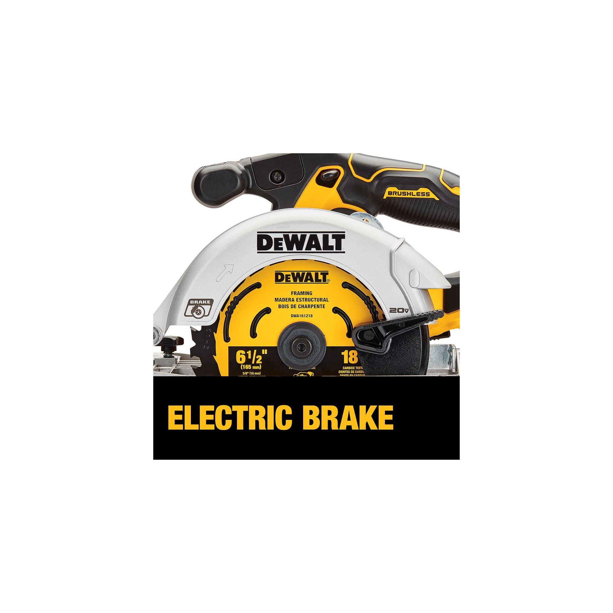 DEWALT 20V MAX* Circular Saw, 6-1/2-Inch, Cordless, Tool Only (DCS565B) - Image 5