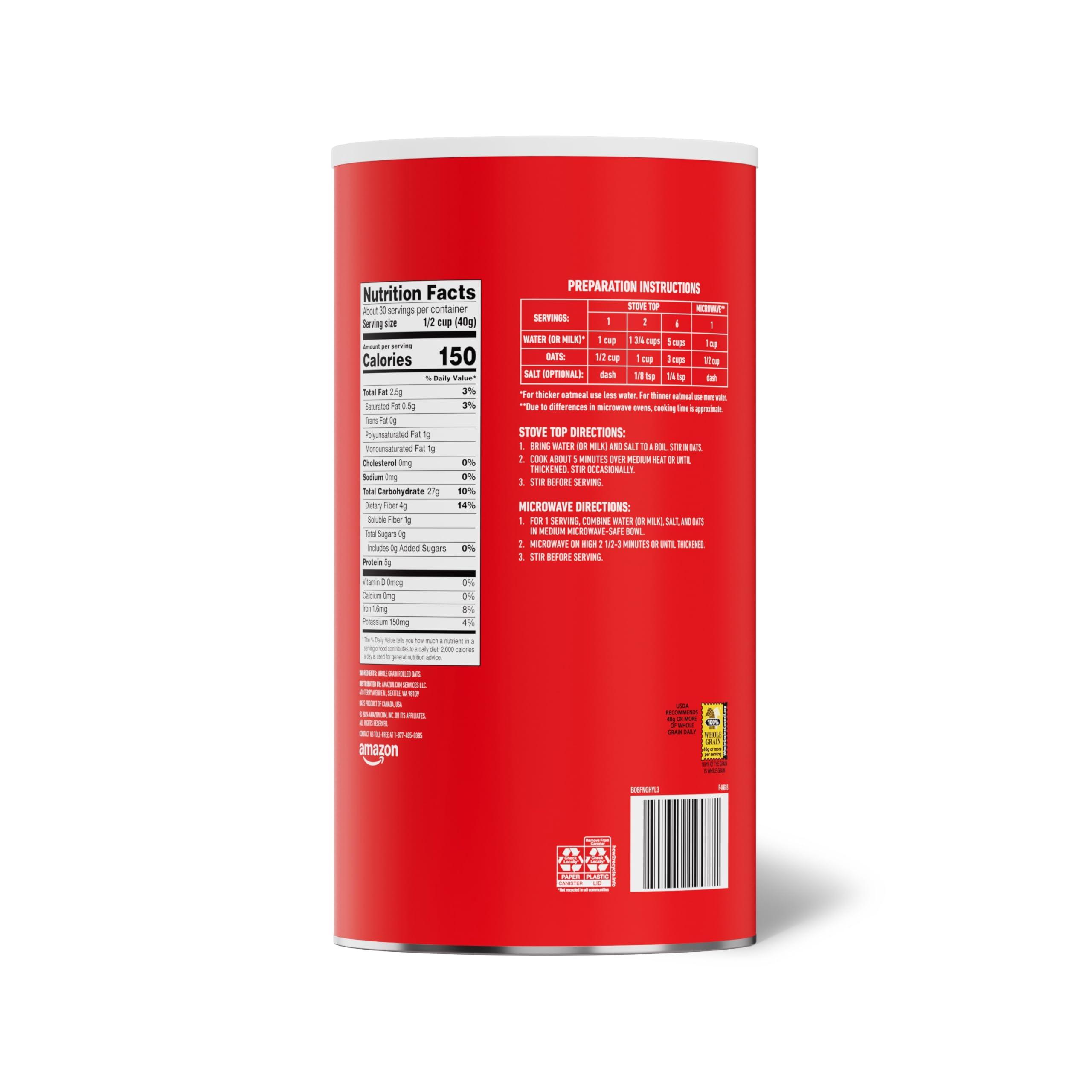 Amazon Saver, Old Fashioned Oats, 2.6 Lb (Previously Happy Belly, Packaging May Vary) - Image 2