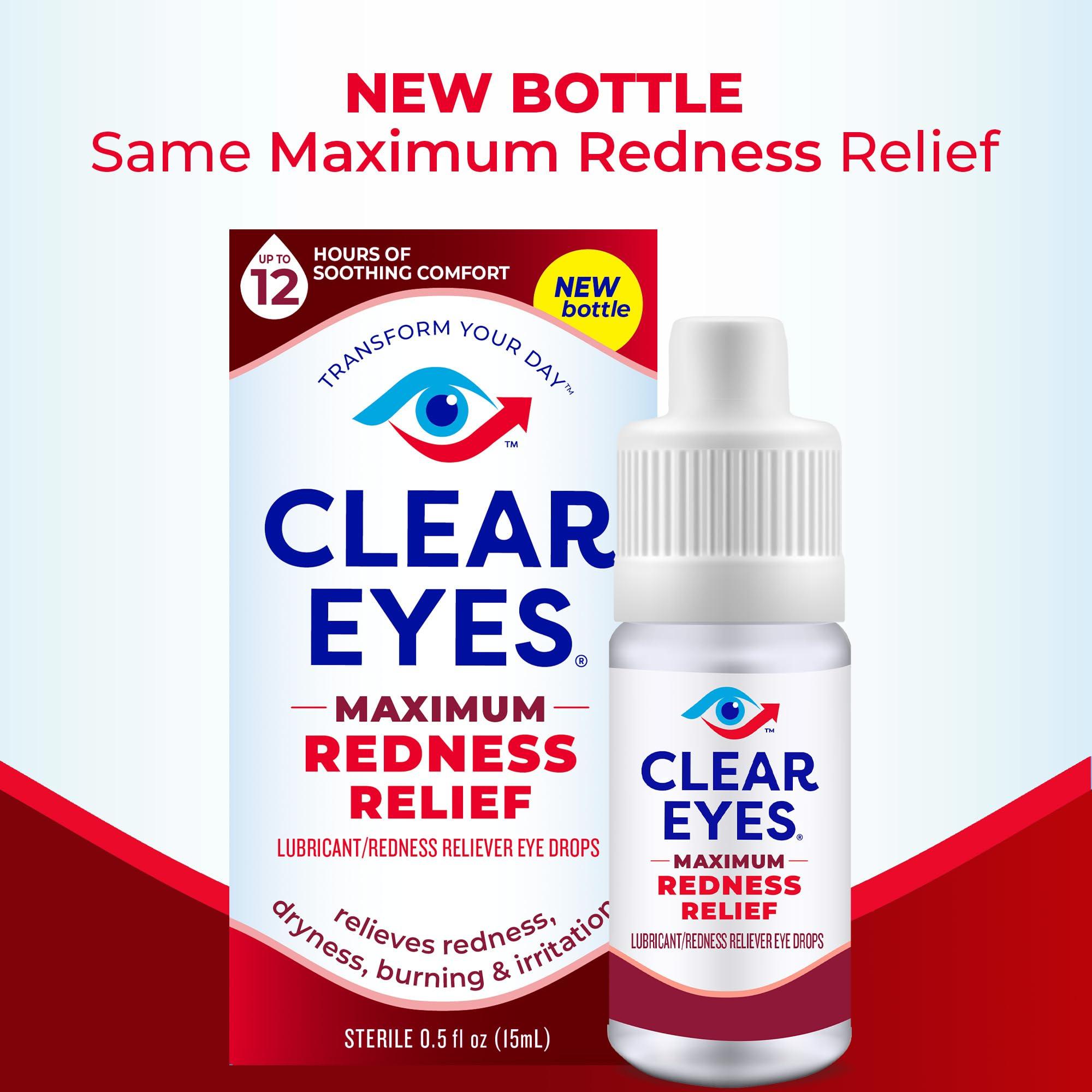 Clear Eyes | Maximum Redness Relief Eye Drops | 0.5 FL OZ - Image 2