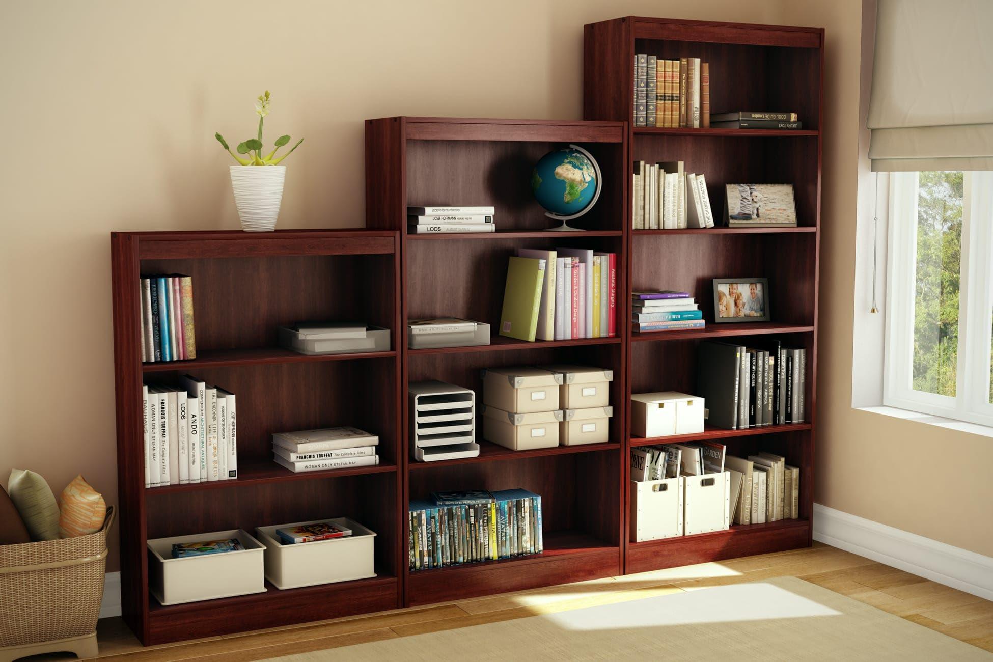 South Shore Axess 5-Shelf Bookcase - Royal Cherry - Image 2