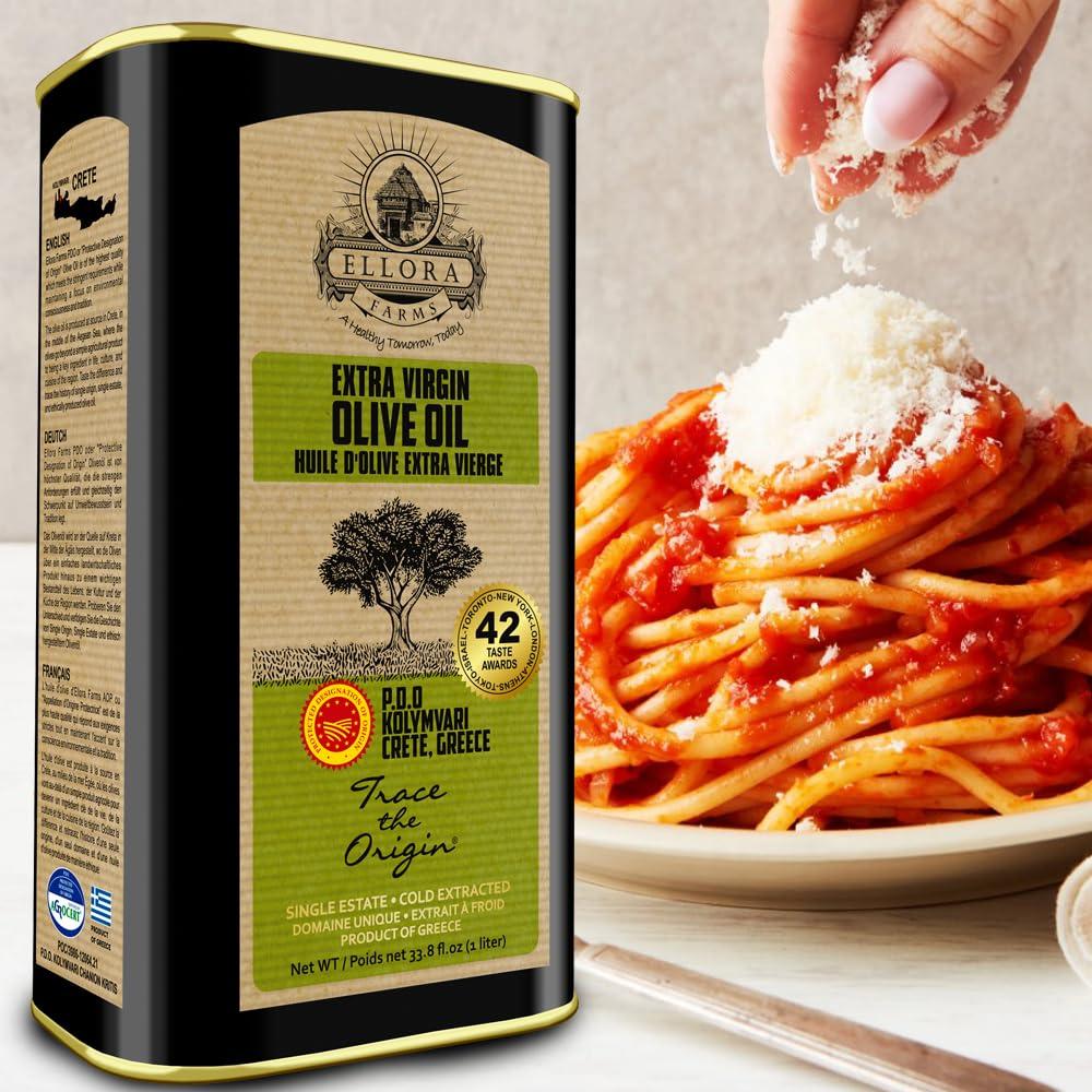 Ellora Farms Single Estate Traceable Extra Virgin Olive Oil 1 Liter PDO Tins | 2 Pack - Image 7
