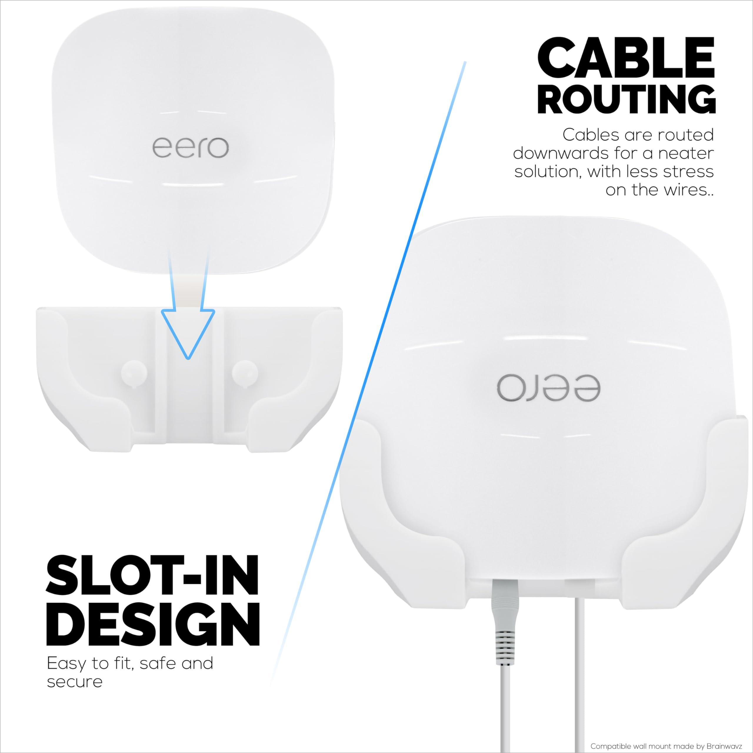 Drill Free Wall Mount for EERO Pro 6 & EERO Pro 6E Mesh WiFi Router (Not Compatible with Other EERO Models), Strong VHB Adhesive, Easy Install Holder Bracket, No Mess, Increase Range & Reduce Clutter - Image 5