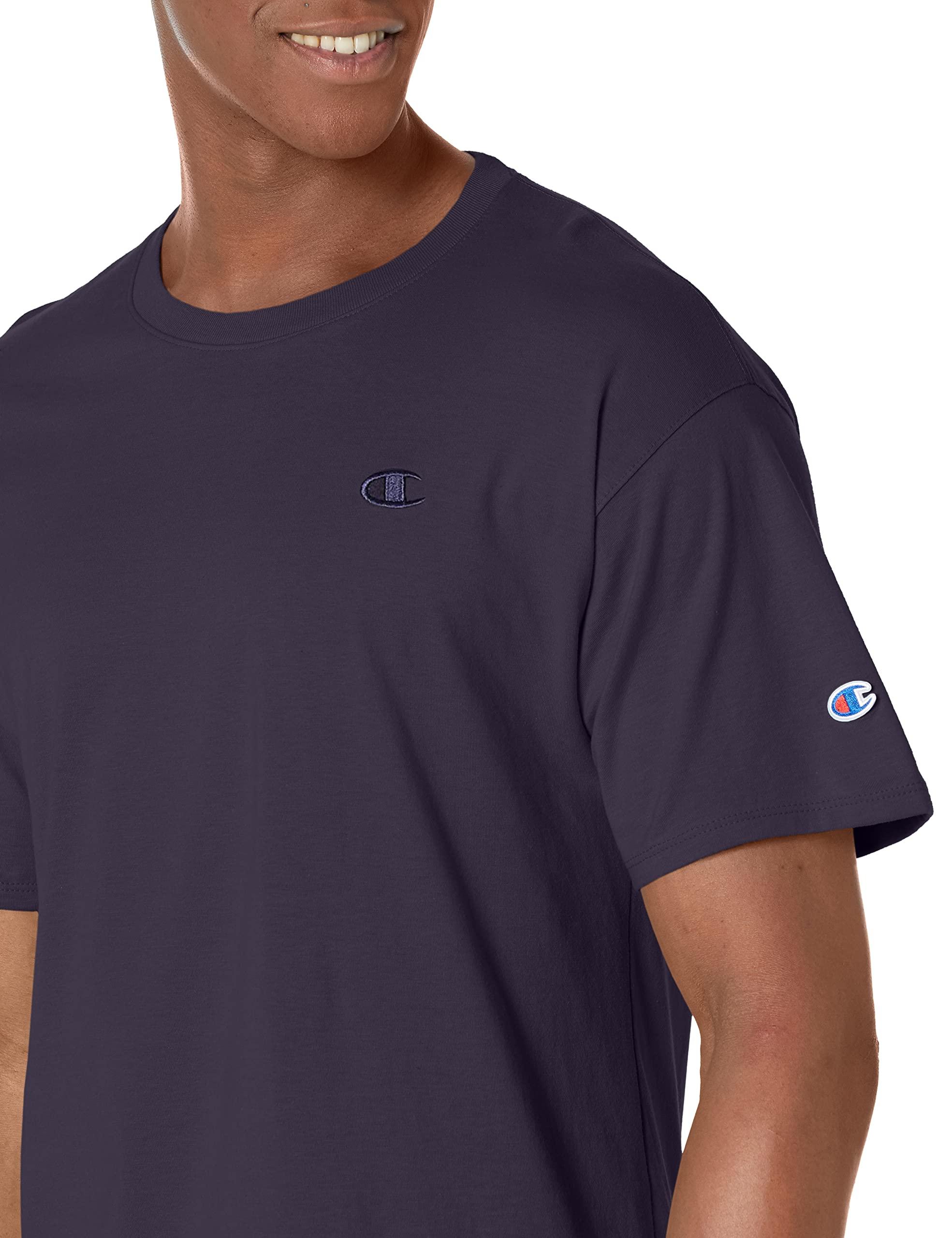 Champion Men's Classic Short Sleeve T-Shirt, Standard Fit, C Logo, Available in Regular and Big & Tall, Navy, 4X-Large - Image 3