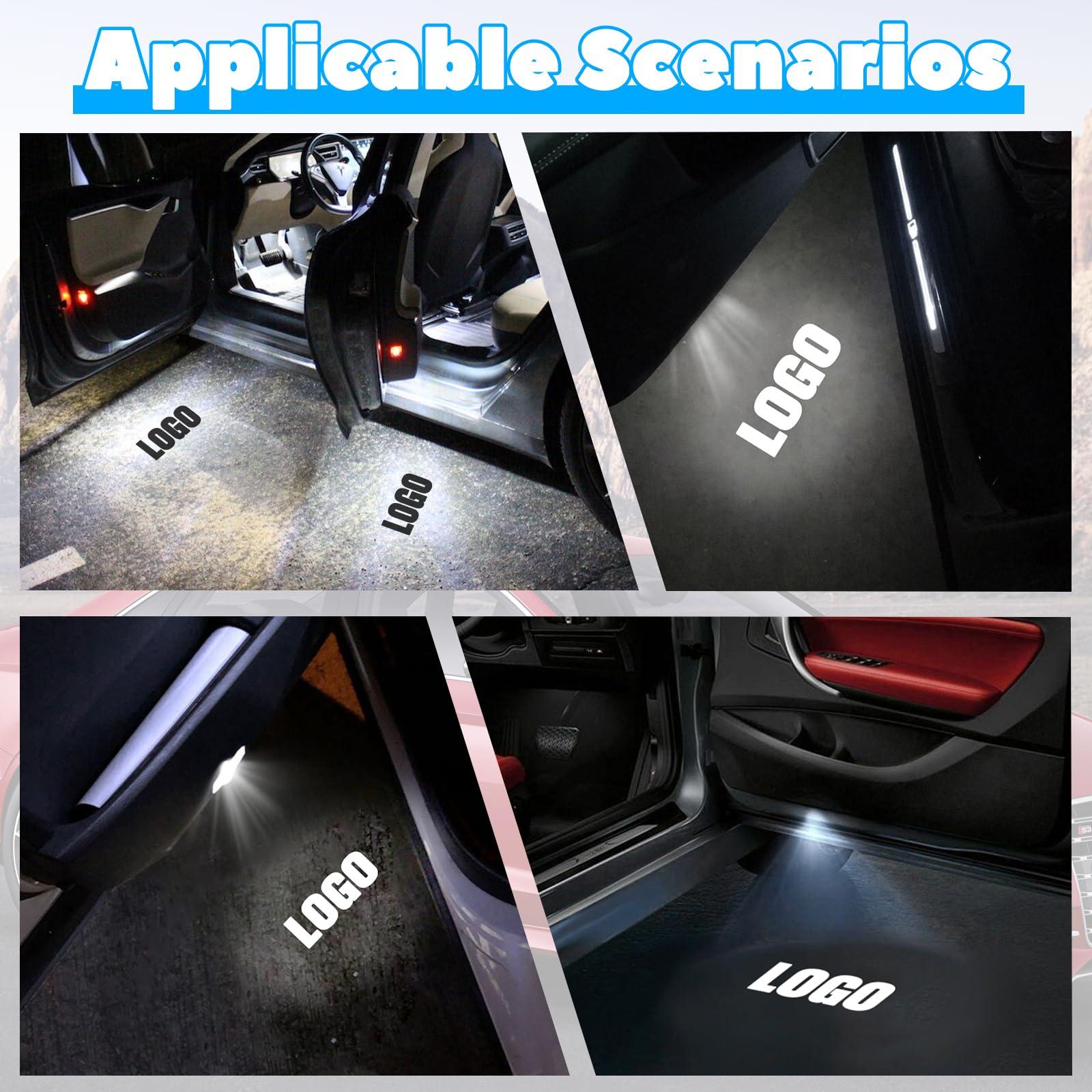 deesalio Car Door Lights Logo Projector, 4 Pack Door Light Logo, HD LED Ghost Shadow Welcome Lights Puddle Lights Compatible with A1/A3/A4L/A5/A6L/A7/A8L/Q3/Q5/Q7/R8/TT/RS/S Series - Image 7