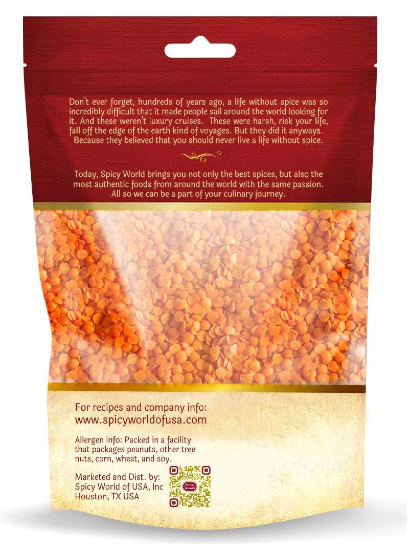 Masoor Dal 4 Pound Bag - Split Red Lentils Dry - All Natural, Pure, Vegan - Resealable Bag by Spicy World - Image 9