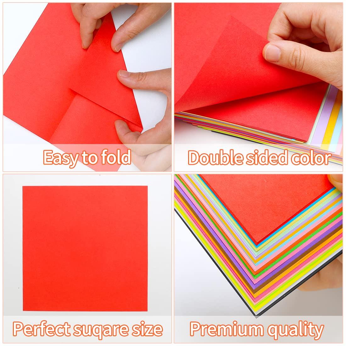 IOOLEEM Origami Paper, 200 Sheets, 20 Colors, 6 Inch Square, Double Sided Colored paper. - Image 4