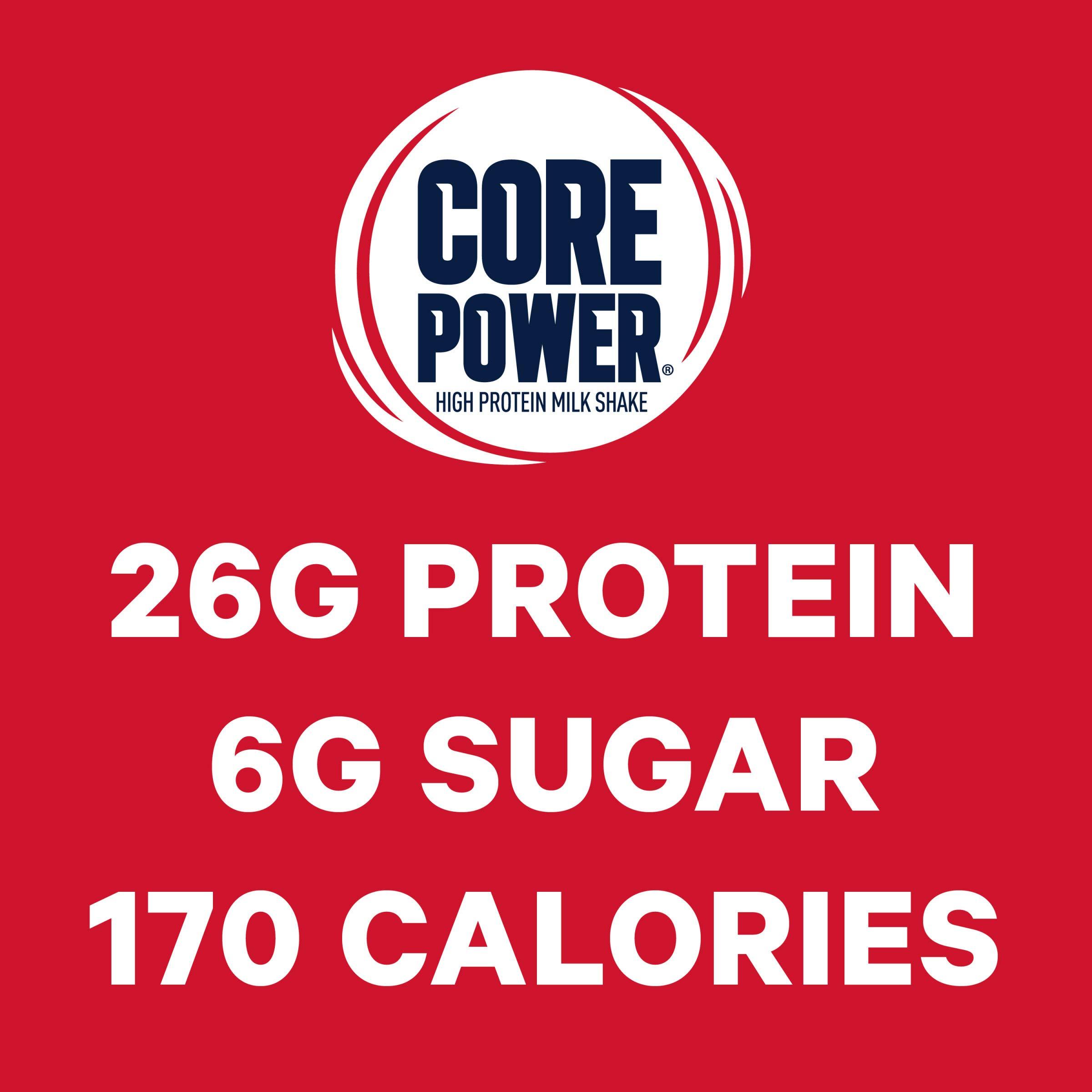 Core Power Protein Shake, Strawberry Banana, 26g Bottle, 14oz, 12 Pack - Image 9