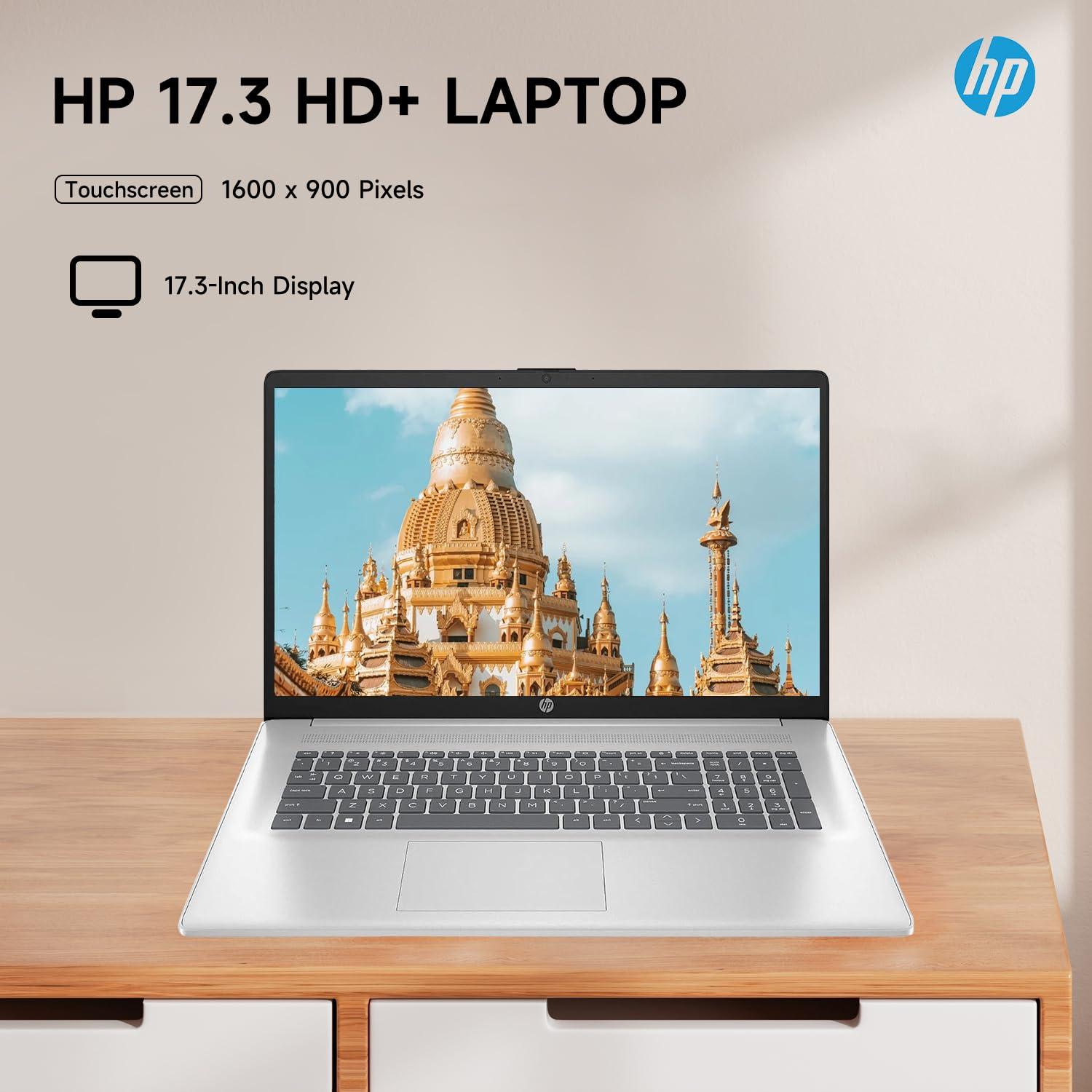 HP Premium 17.3" Touchscreen Laptop, 8-Cores Intel Core i3-N305, 32GB RAM, 128GB eMMC + 1TB SSD, Webcam, HDMI, Wi-Fi 6, Windows 11 S, Silver - Image 6