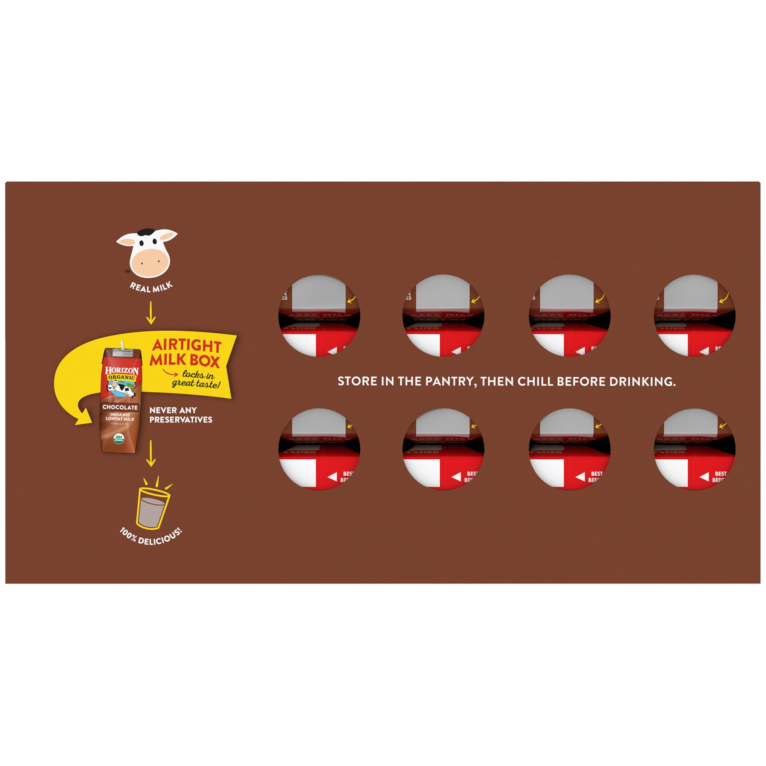 Horizon Organic Shelf-Stable 1% Lowfat Milk Boxes, Chocolate, 8 Fl Oz, 18 Pack - Image 13