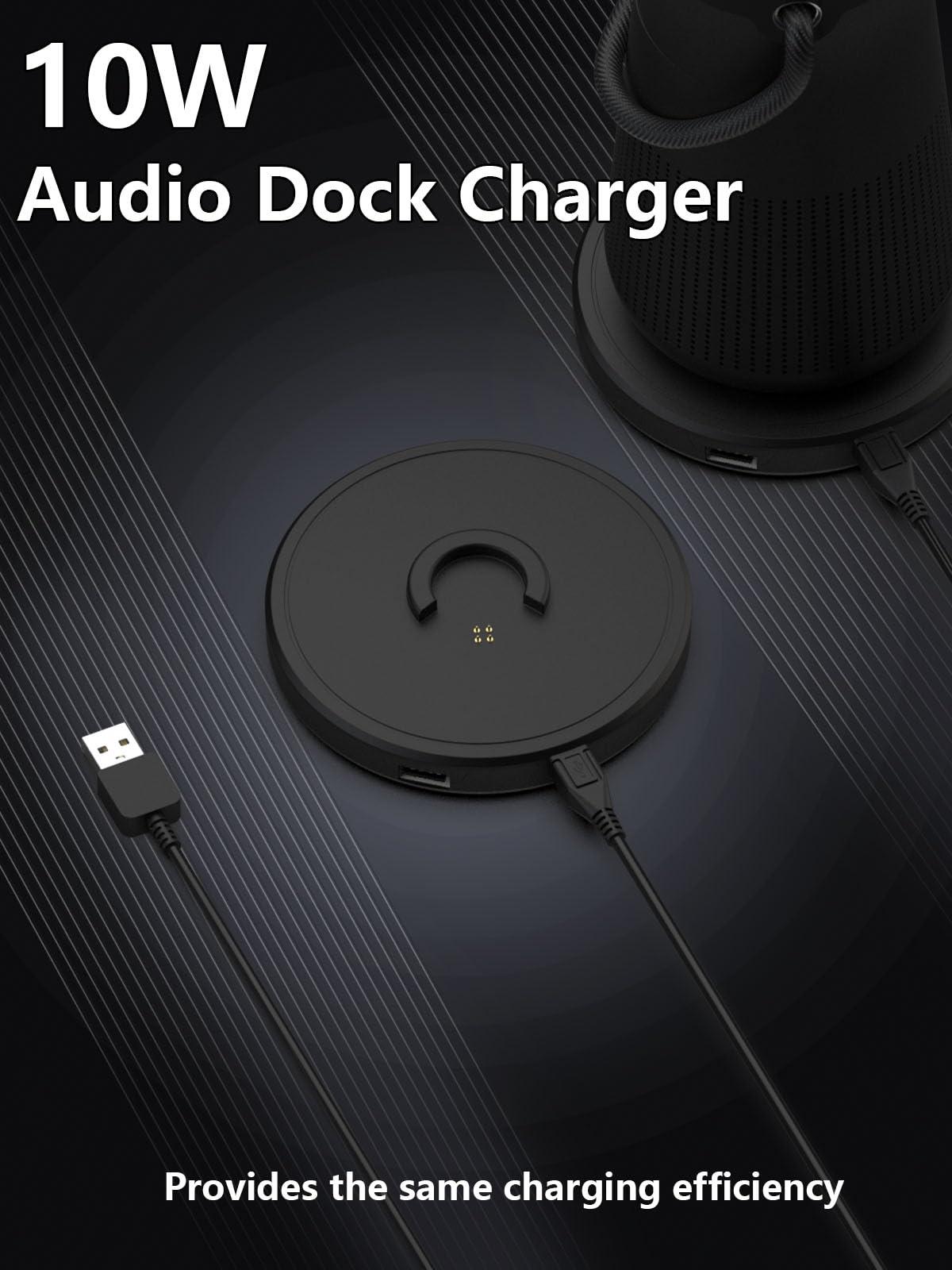 Mjwbxseh Charging Cradle for Bose Soundlink Revolve, Charger Cradle Dock Cable for Bose Soundlink Revolve+ (Series II), Base SoundLink Revolve Portable Speaker Replacement Charger with USB Cable - Image 2
