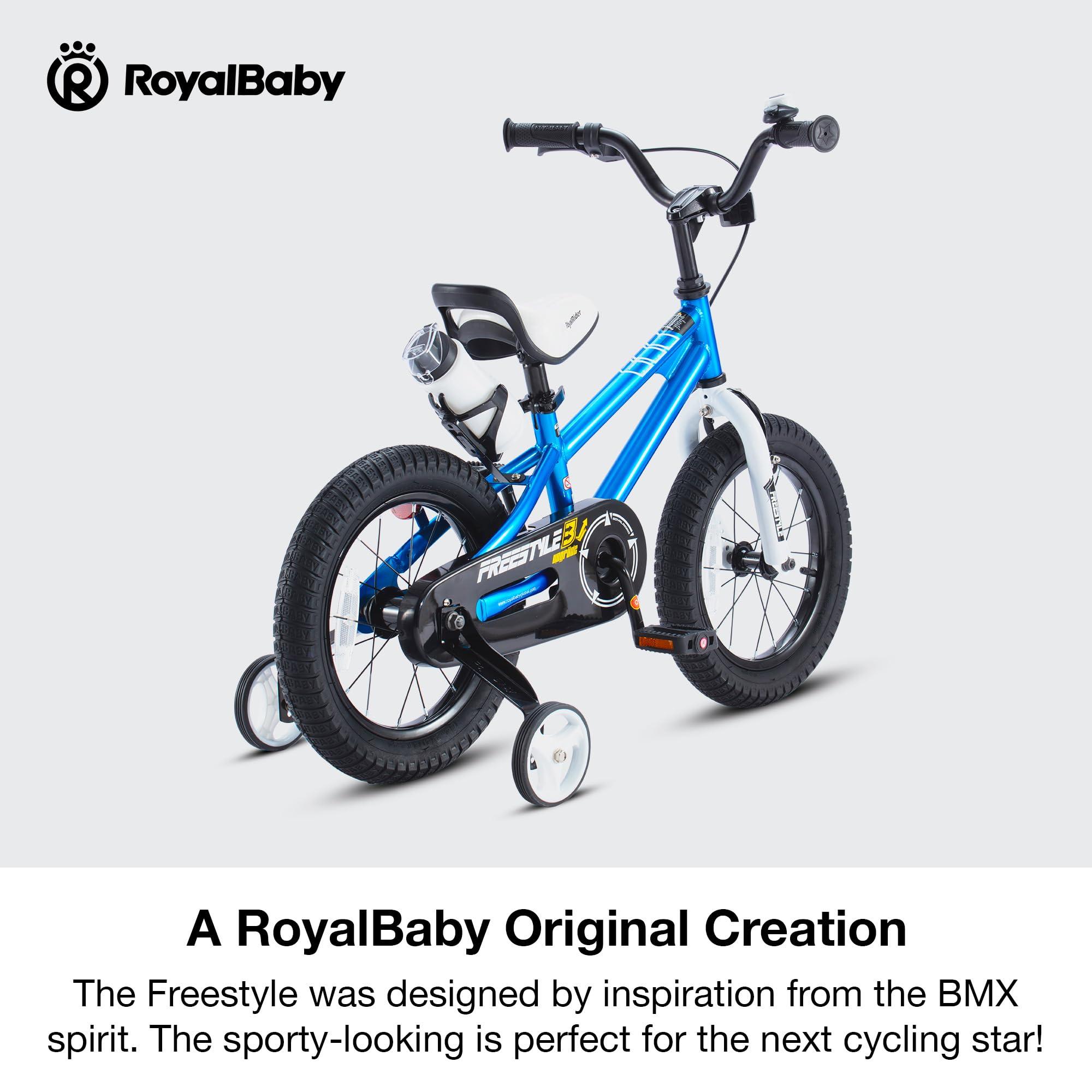 RoyalBaby Kids Bike EZ Freestyle Training Free Balance to Pedal Easy Learning Bicycle, 12-18 Inch for Toddlers to Big Kids - Image 9