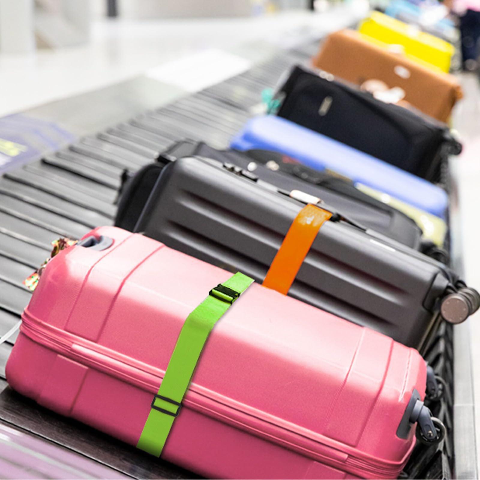 Collwait Luggage Straps for Suitcases TSA Approved, Travel Belt Suitcase Belt, Suitcase Straps TSA Approved, Luggage Belt Strap TSA Approved, Travel Straps for Luggage, Luggage Band Bag Straps 4 Pack - Image 8