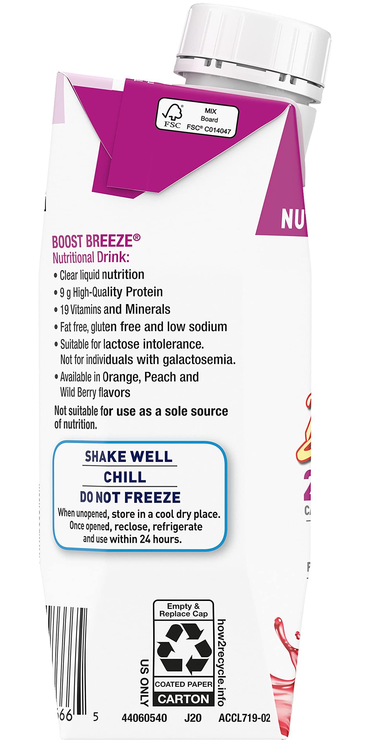 Boost Breeze Nutritional Drink Wildberry, 8 Fl Oz (Pack of 12) - Image 6