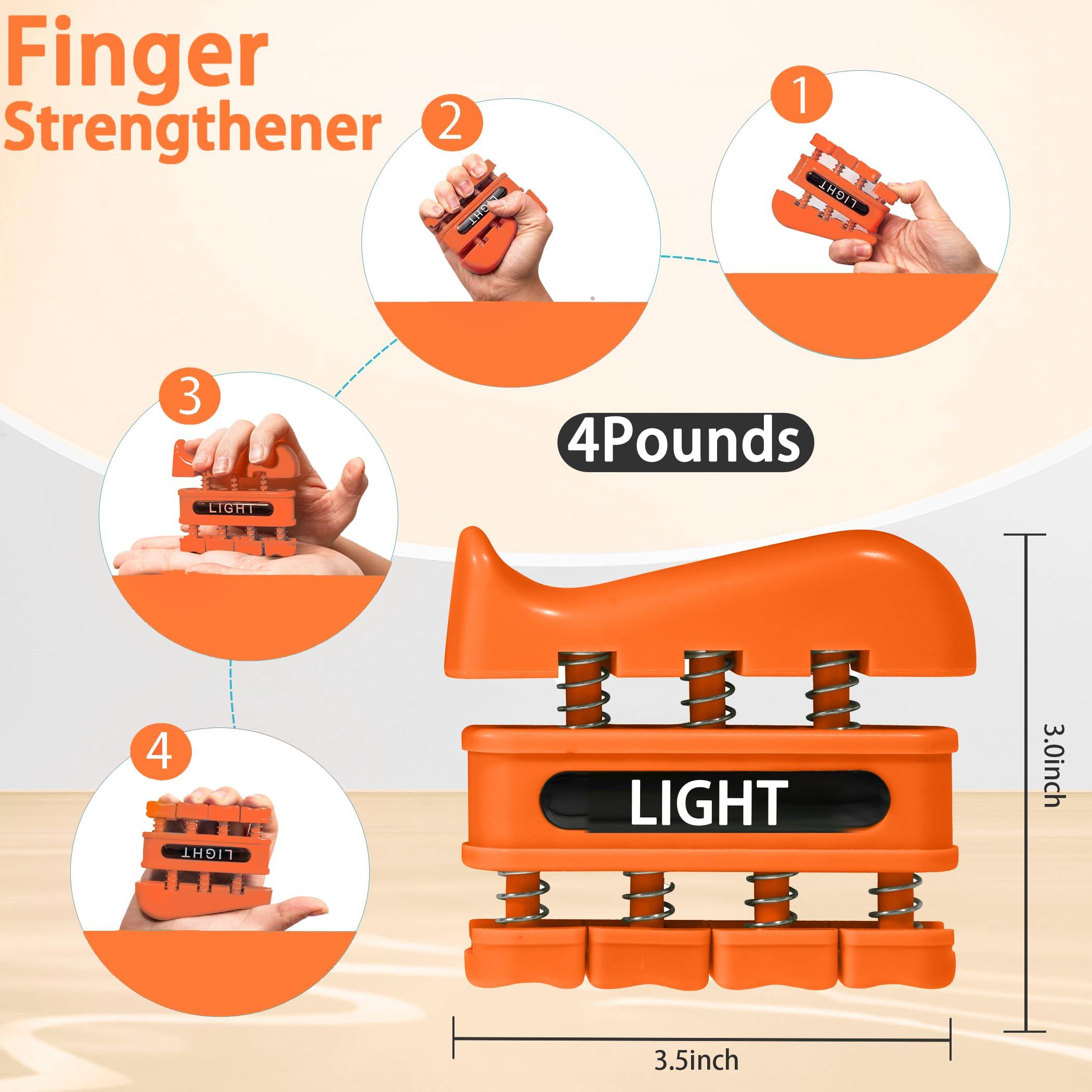 DICYWUDI Grip Strength Trainer, Finger Strength Trainer for Grip Strength Training for Fingers, Wrists, and Hands for Home, Office, Gym, Climbing, Athletes, Musicians, and Therapy - Image 4