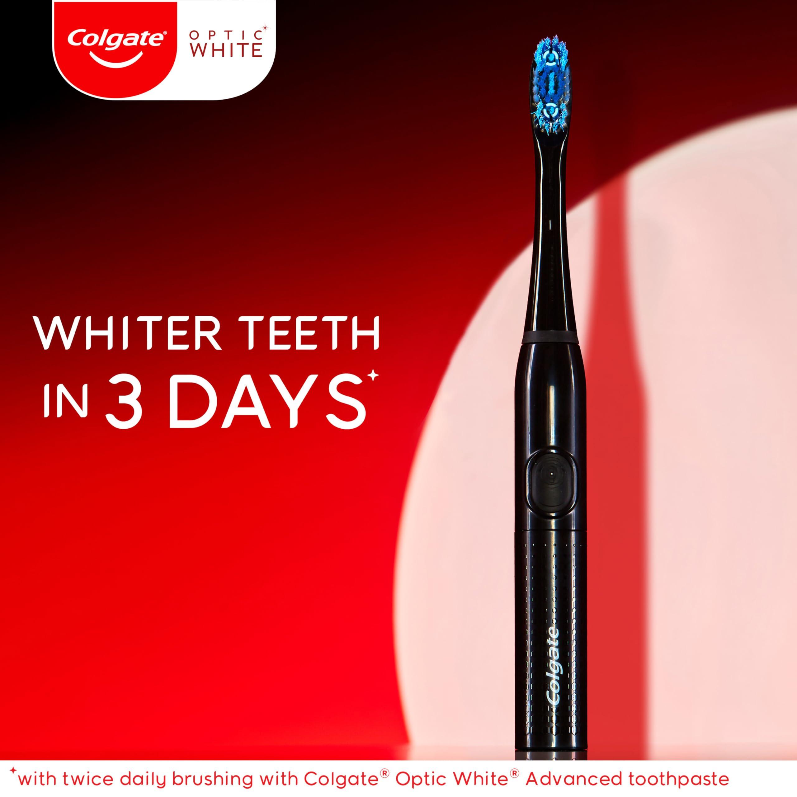 Colgate 360 Optic White Pro-Series Battery Black Toothbrush - Image 2