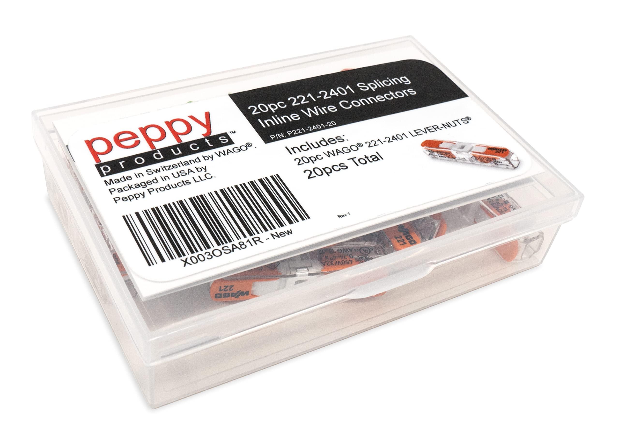 WAGO 221-2401 Lever Nuts Compact Splicing Inline Wire Connectors with Case | 20pc - Image 4