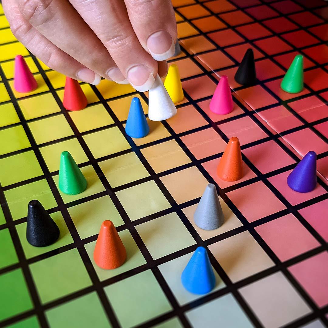 HUES and CUES - Vibrant Color Guessing Board Game for 3-10 Players Ages 8+, Connect Clues and Guess from 480 Color Squares - Image 4