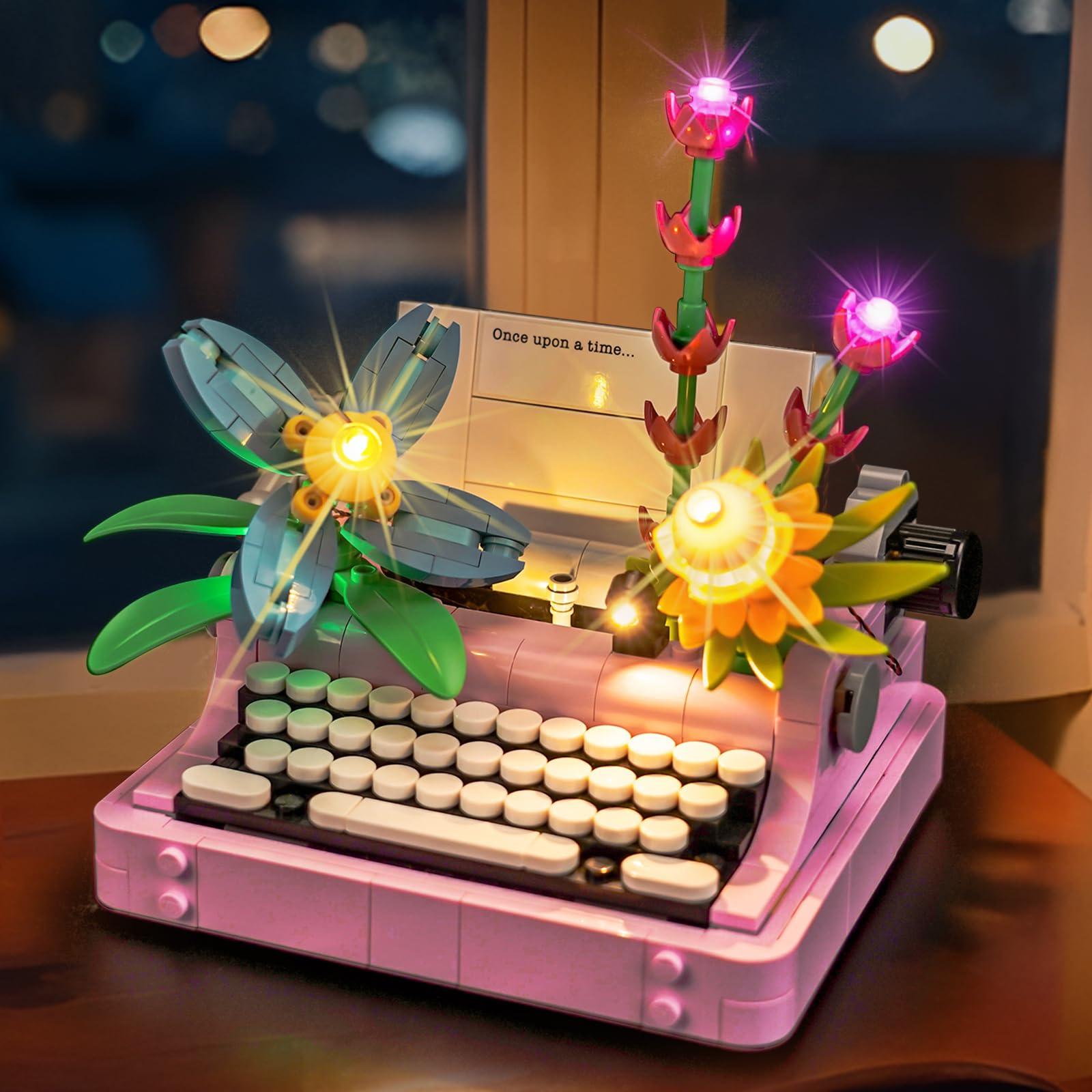 Brickshining LED Lighting Compatible with Lego Creator 3 in 1 Typewriter with Flowers, Light Kit Compatible with Lego 31169 Typewriter, NOT Included The Model Set