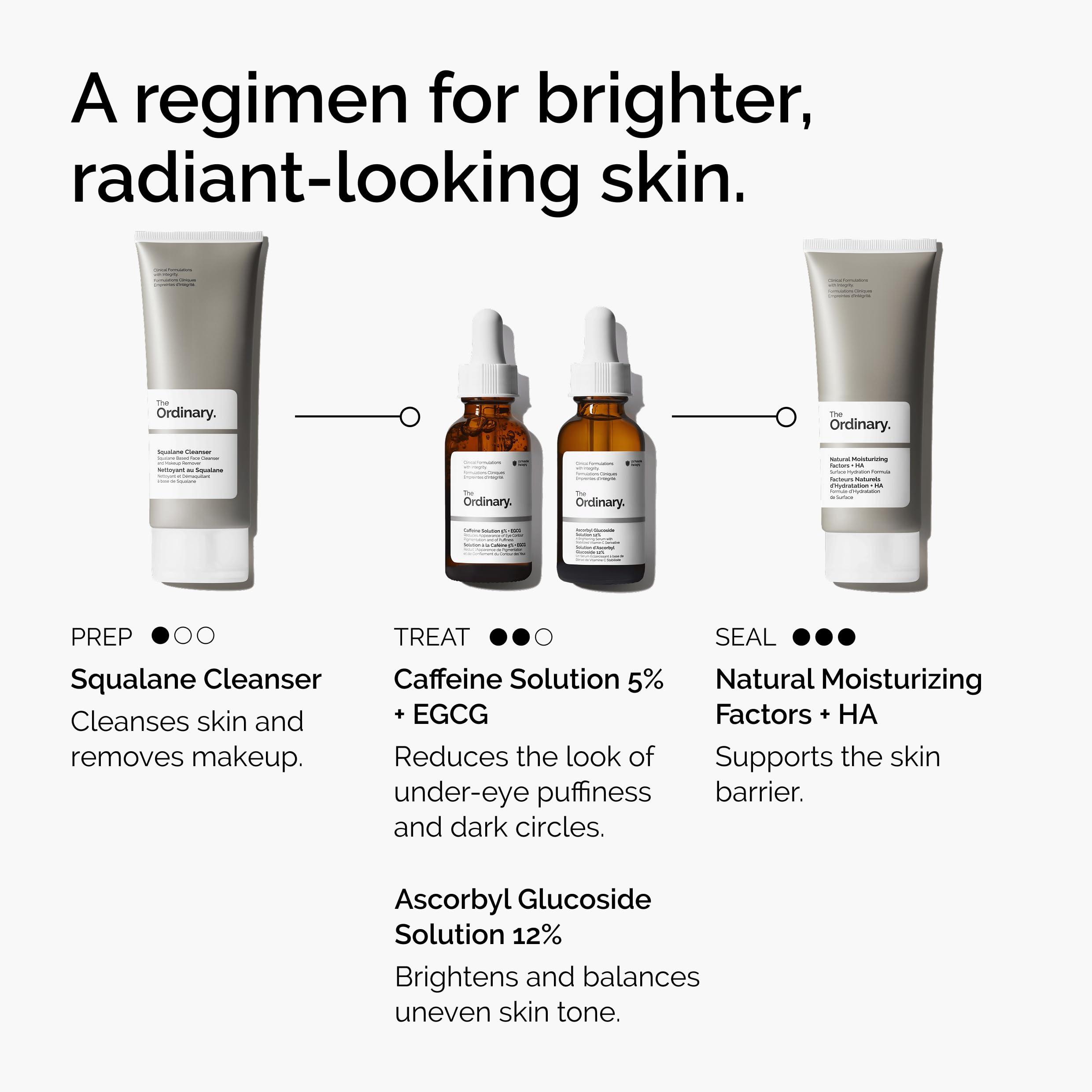The Ordinary Caffeine Solution 5% + EGCG, Depuffing Eye Serum for Dark Circles and Tired Eyes - Image 7