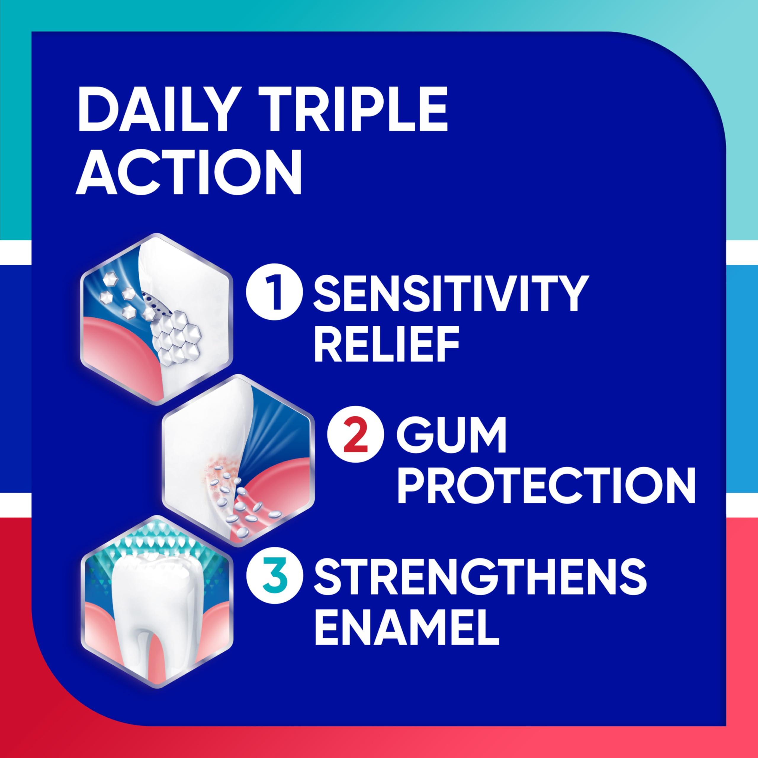 Sensodyne Toothpaste Sensitivity Gum and Enamel, Triple Protection, Refreshing Fluoride Toothpaste, Mint Flavor - 3.4 Ounces x 3 - Image 3