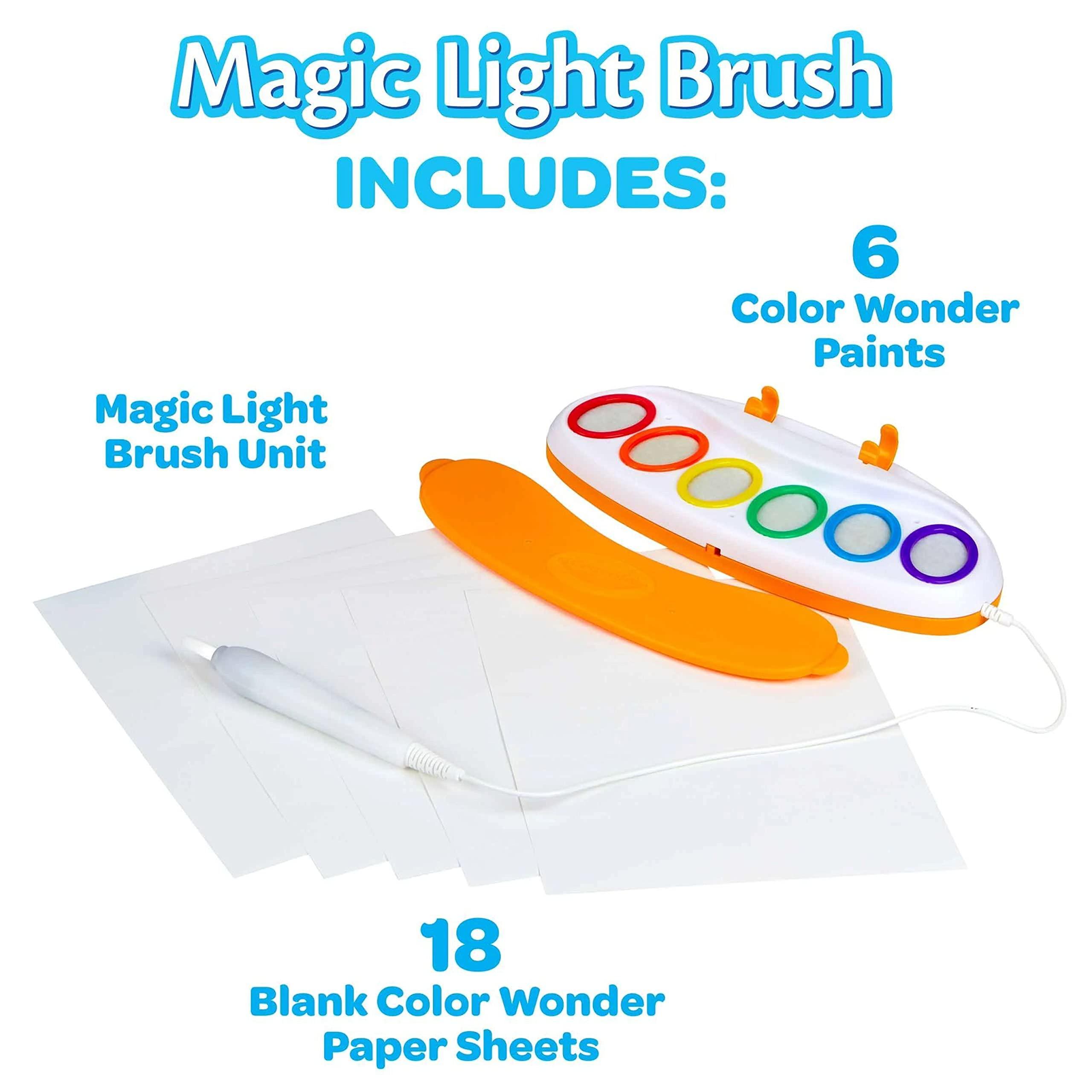Crayola Color Wonder Magic Light Brush, Mess Free Painting Station for Kids, Gift for Kids, Toddler Toys & Activities, Ages 3, 4, 5 - Image 5
