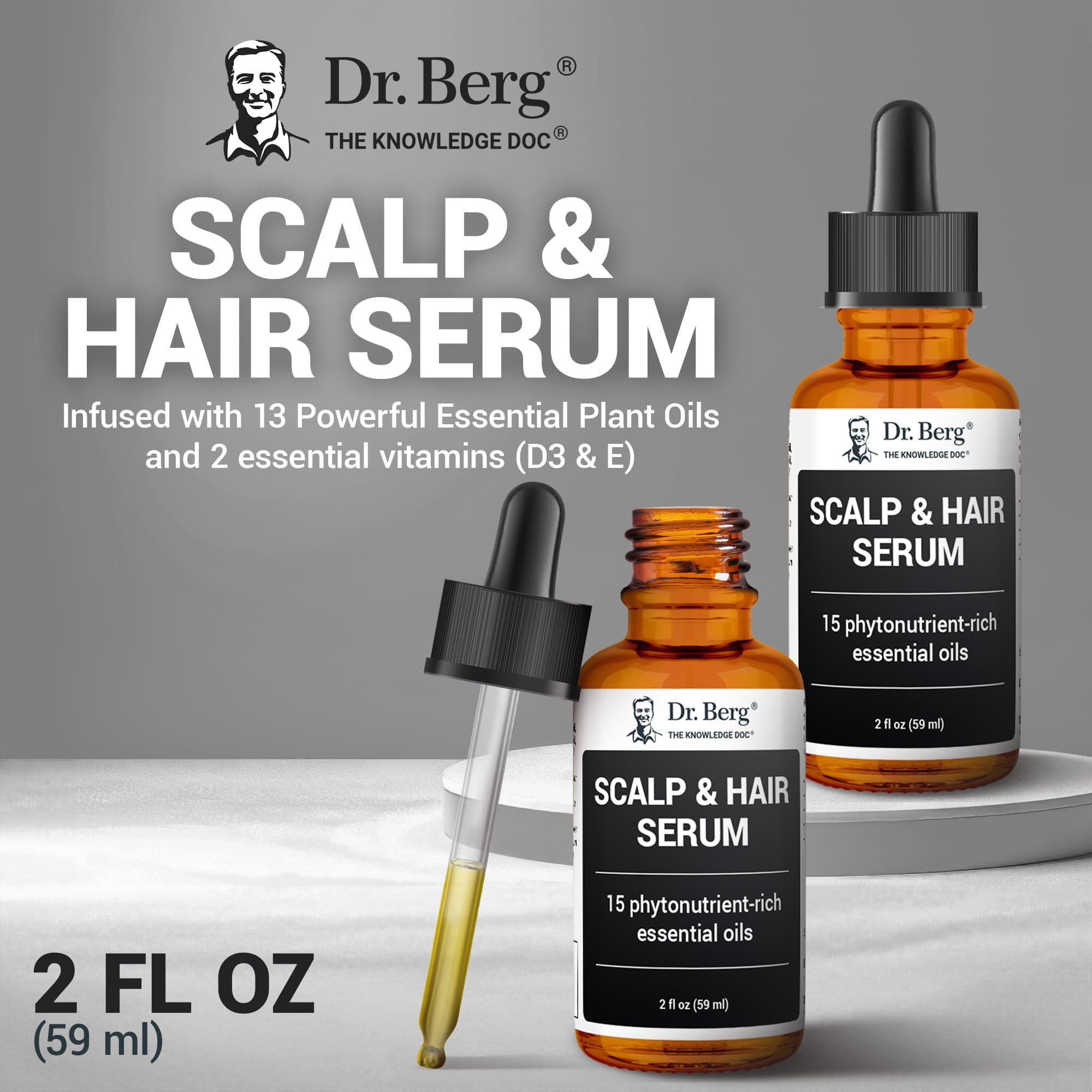 Dr. Berg Scalp & Hair Serum (Improved Formula) with Vitamin D3 & E - Clinically Tested, Paraben- and Sulfate-Free Hair Oil for Women & Men - Includes Rosemary Oil, Castor Oil & Jojoba Oil - 2 Fl oz - Image 4