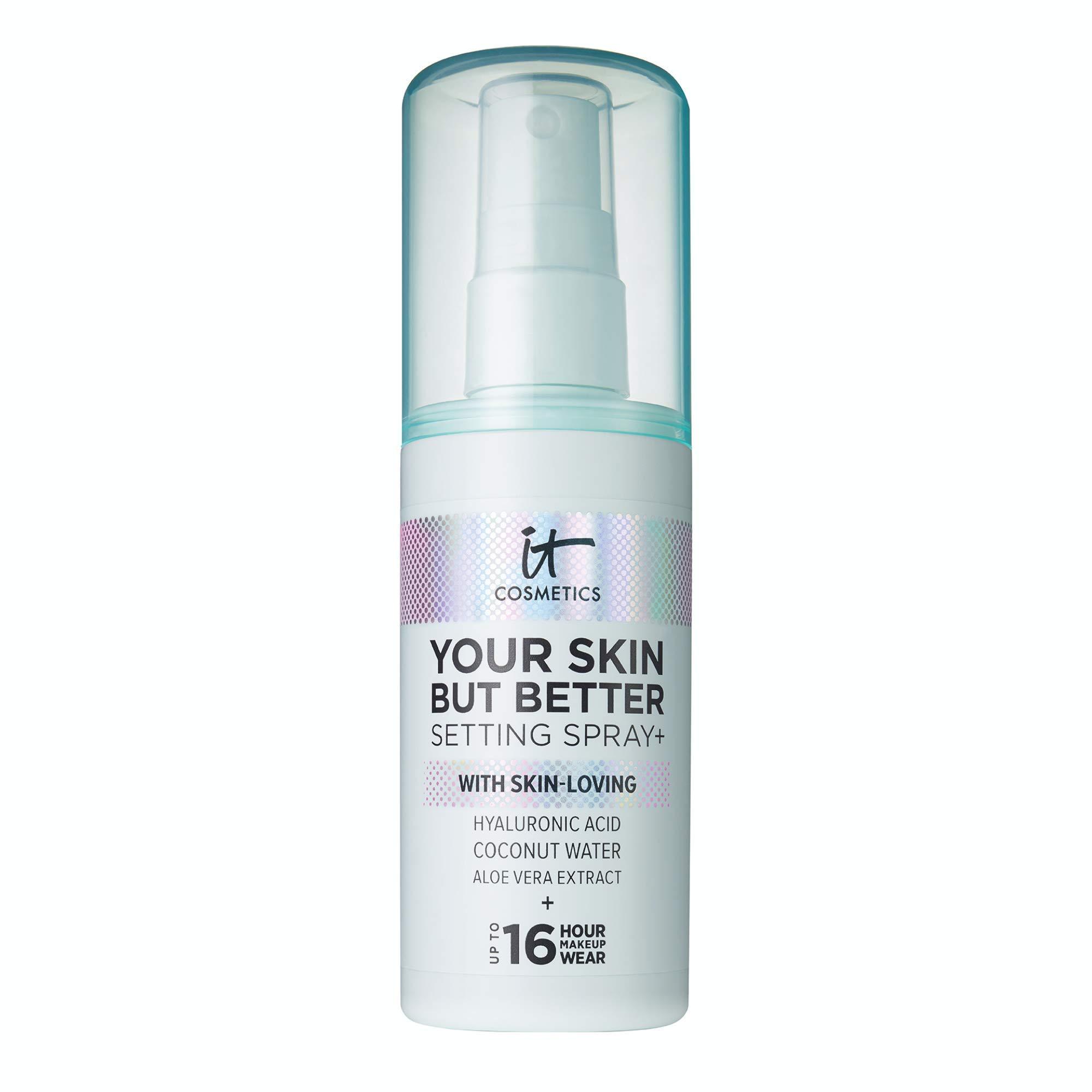 IT Cosmetics Your Skin But Better Makeup Setting Spray - Protects Makeup, Controls Shine, Provides Hydration - 16-Hour Hold - With Hyaluronic Acid, Coconut Water & Aloe Vera