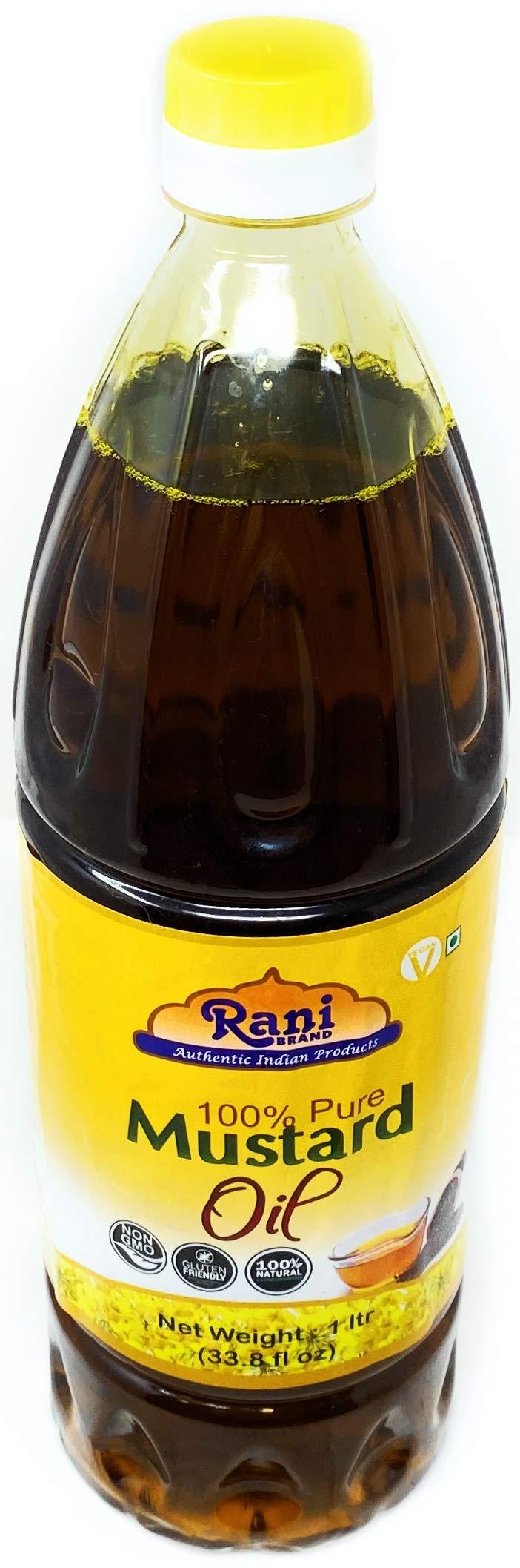 Rani Mustard Oil (Kachi Ghani) 33.8 Ounce (1 Liter) Pack of 12, NON-GMO | Gluten Free | Vegan | 100% Natural | Kosher - Image 7