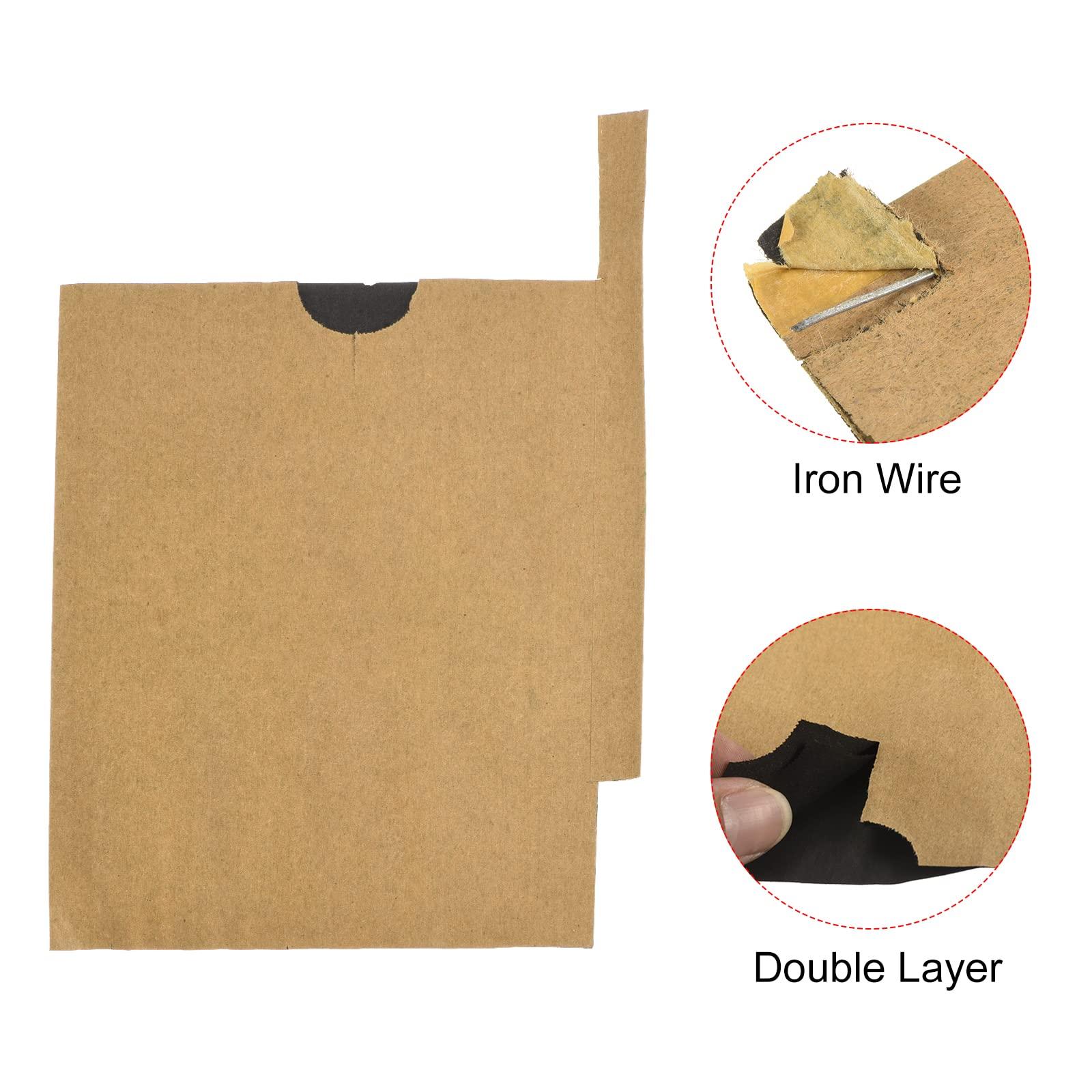 MECCANIXITY Fruit Protection Bags 18x15cm Paper Fruit Cover Bags for Fruit Flower Protecting Yellow/Black Pack of 100 - Image 4
