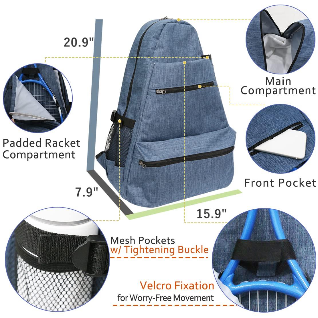 Layway Tennis Backpack for Men Women,Tennis Rackets Bag to Carry Racquets of Racquetball, Squash,Badminton,Pickleball and Other Travel Sport Accessories - Image 3
