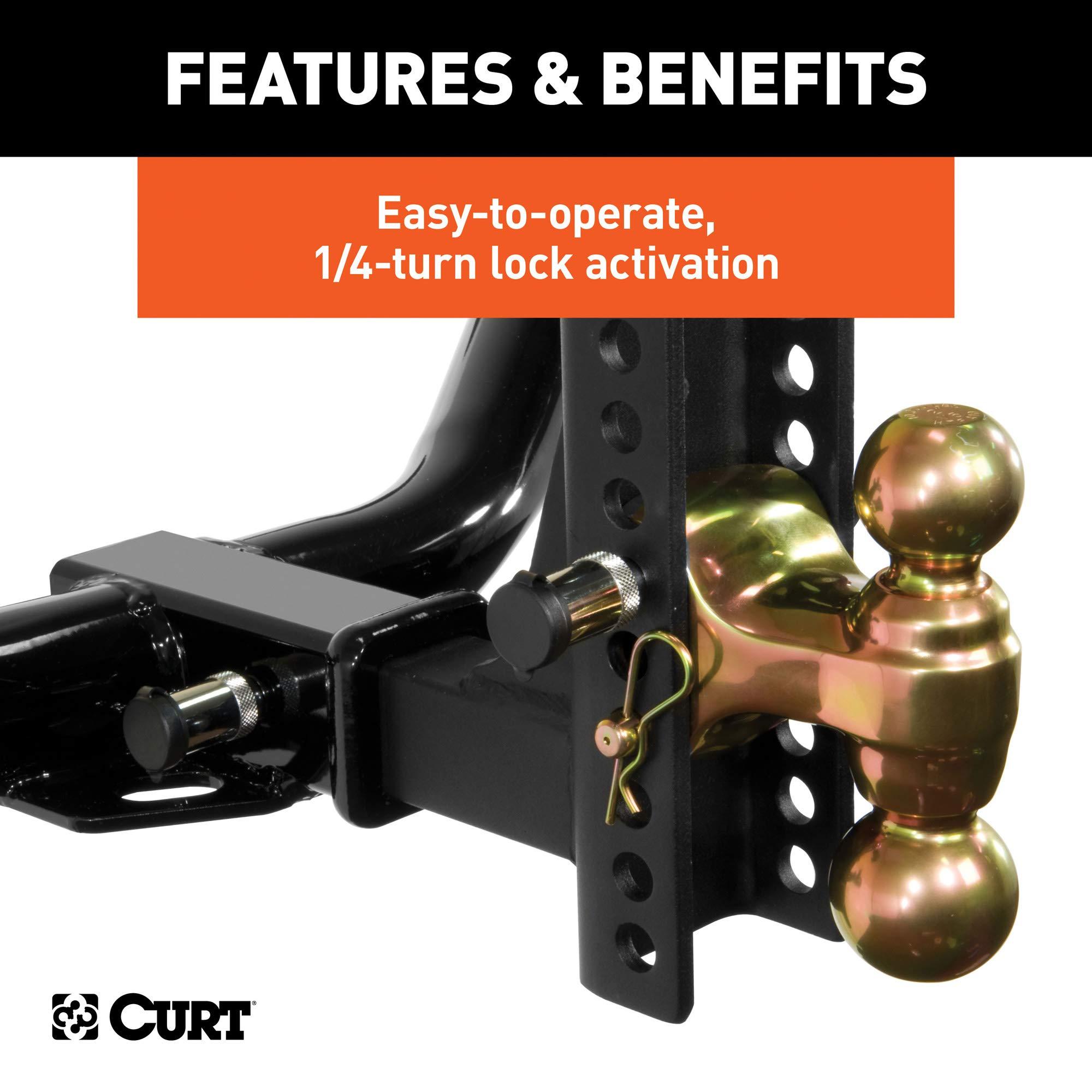 CURT 23556 Lock Set for Adjustable Channel Mounts - Image 5