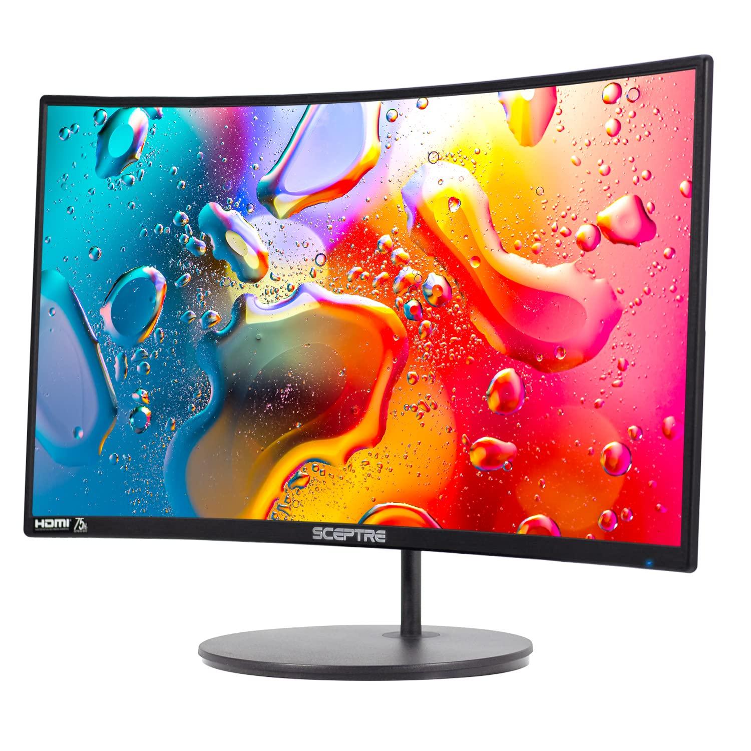 Sceptre C248W-1920RN Series 24-inch Curved Gaming Monitor, 1080p, R1500, HDMI x2, VGA, Build-in Speakers, VESA Wall Mount, Machine Black, 98% sRGB - Image 3
