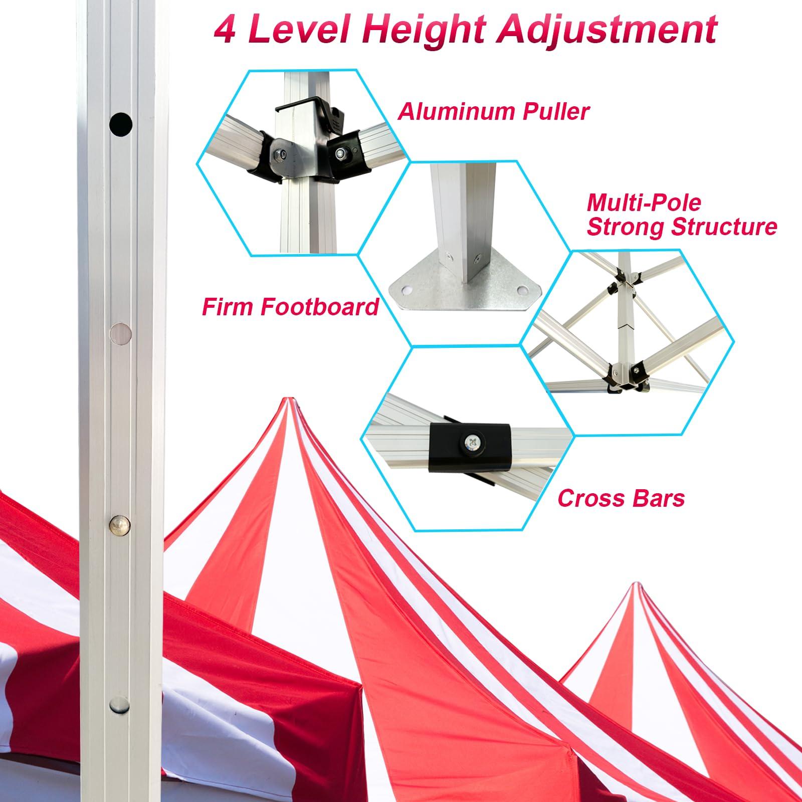Custom Canopy Tent 10x10 with Logo, Personalized Pop Up Canopy Tent Outdoor Events Business, Nano-Grade Water Repellent Heavy Duty (Customized Configuration - Image 5